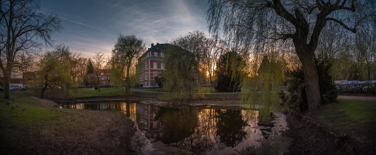 Sony a7 II + Tamron 18-270mm F3.5-6.3 Di II PZD sample photo. Sunset in münster germany photography