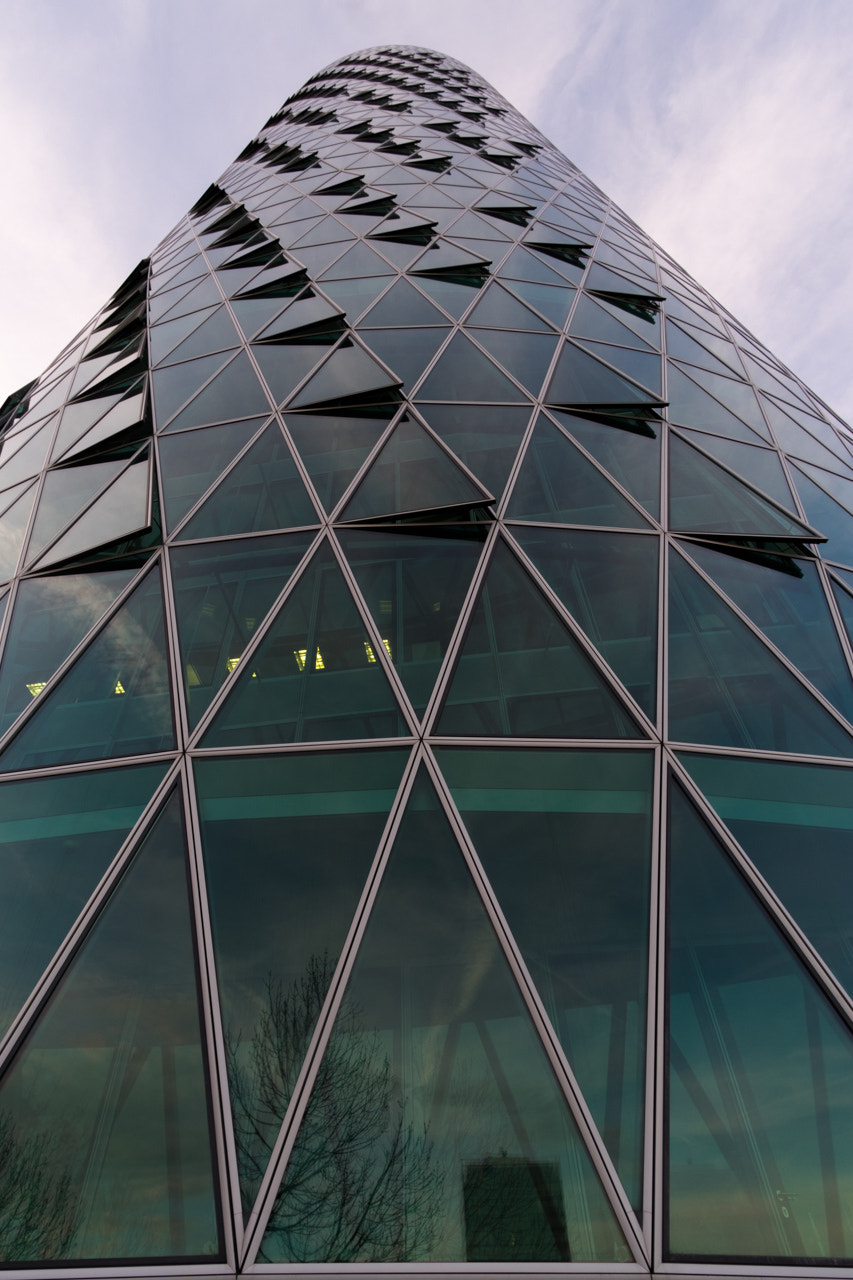 Fujifilm X-T1 sample photo. Westhafen tower photography