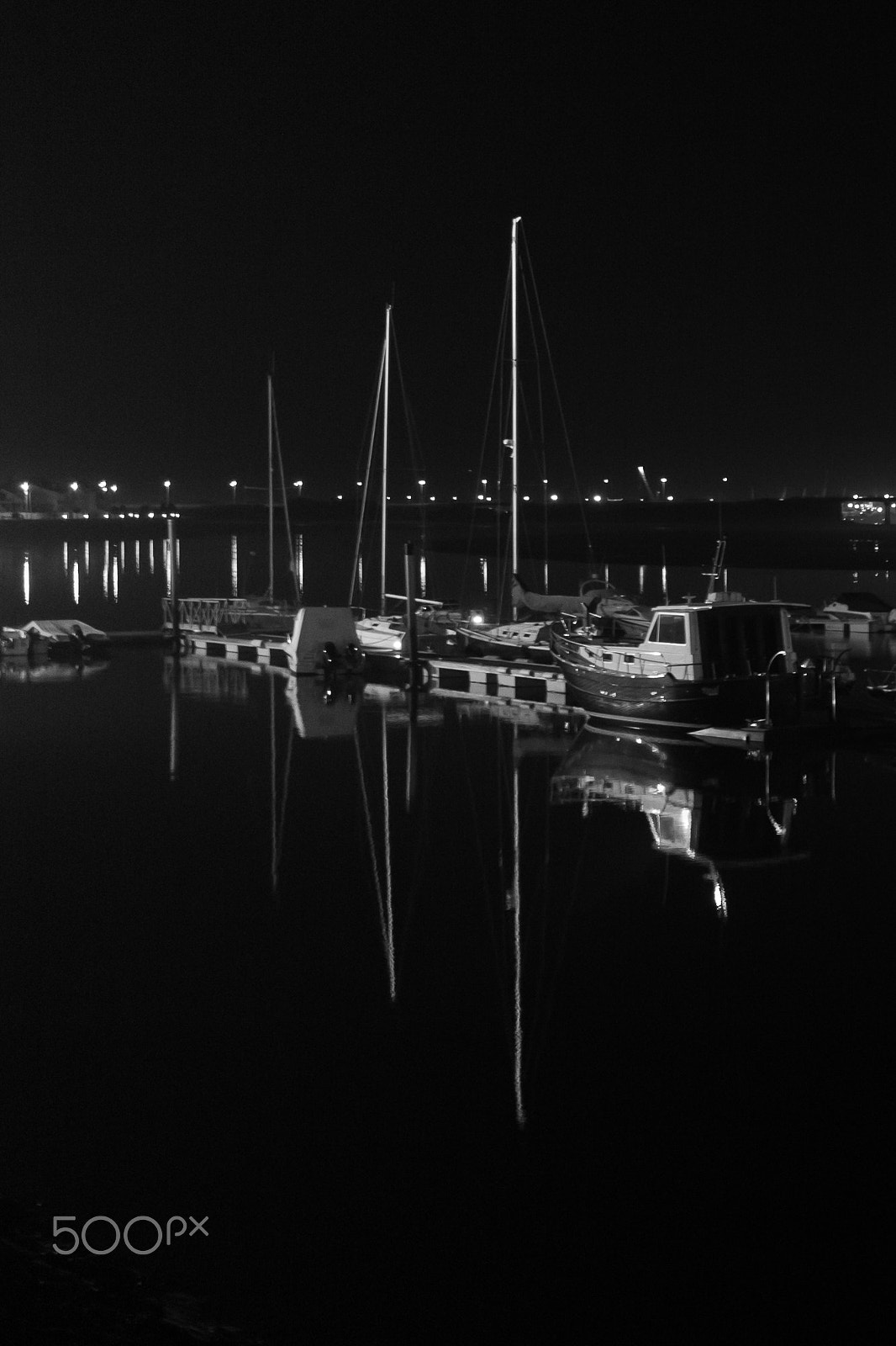 Canon EF-S 24mm F2.8 STM sample photo. Night reflection photography