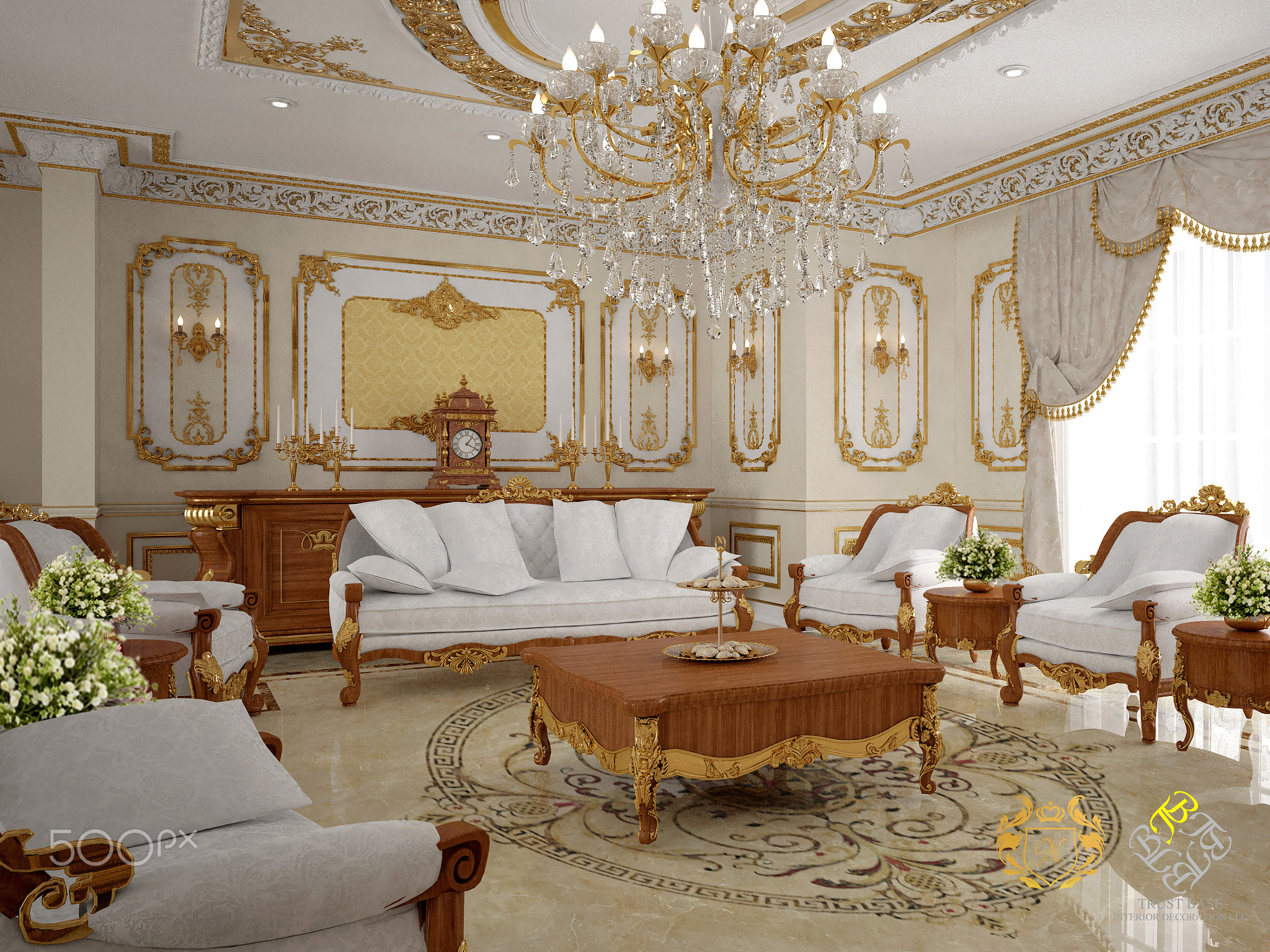 Villa Interior Design in Dubai - Majlis Interior View