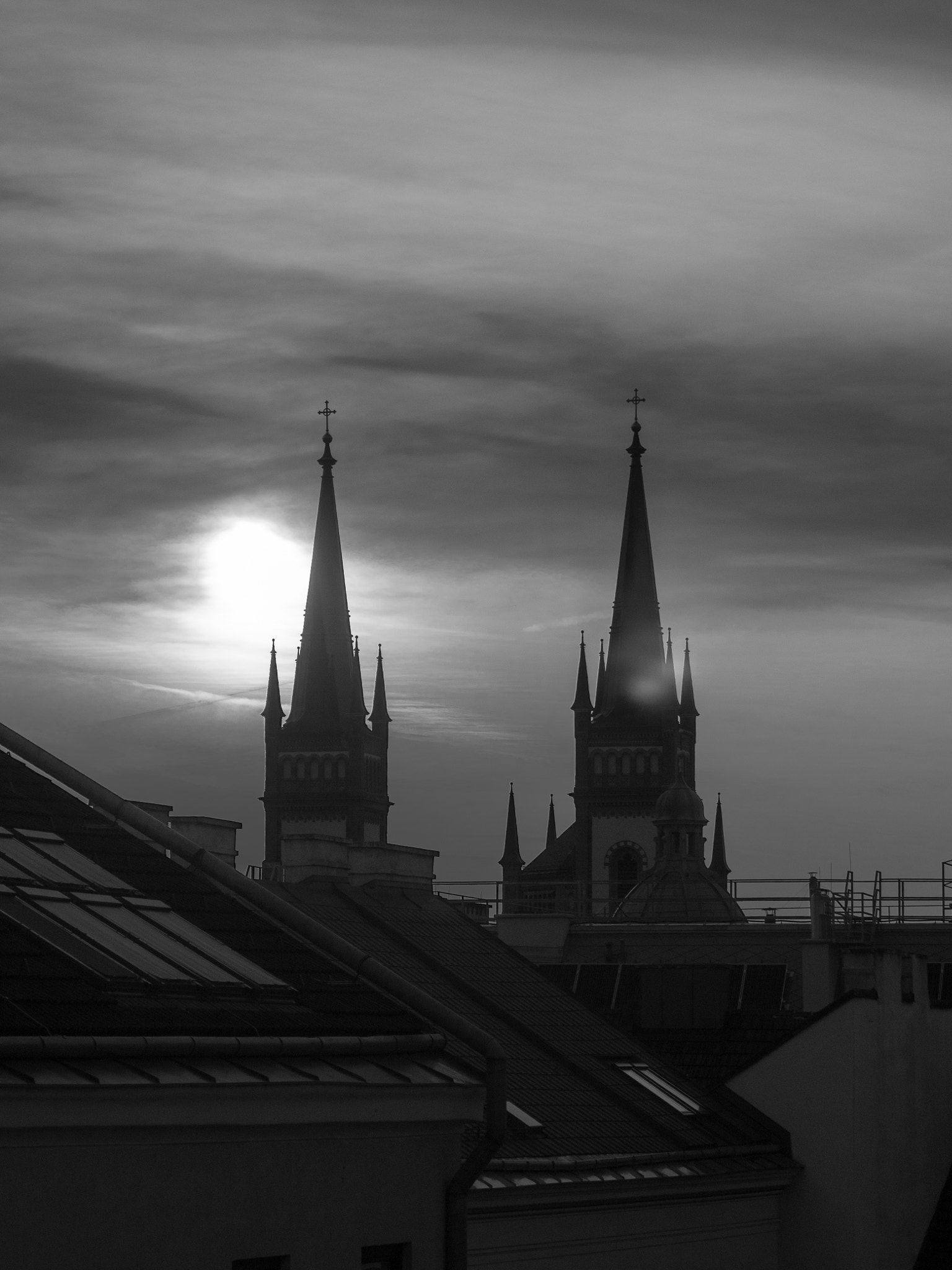 Olympus OM-D E-M5 II sample photo. Over the roofs of vienna photography