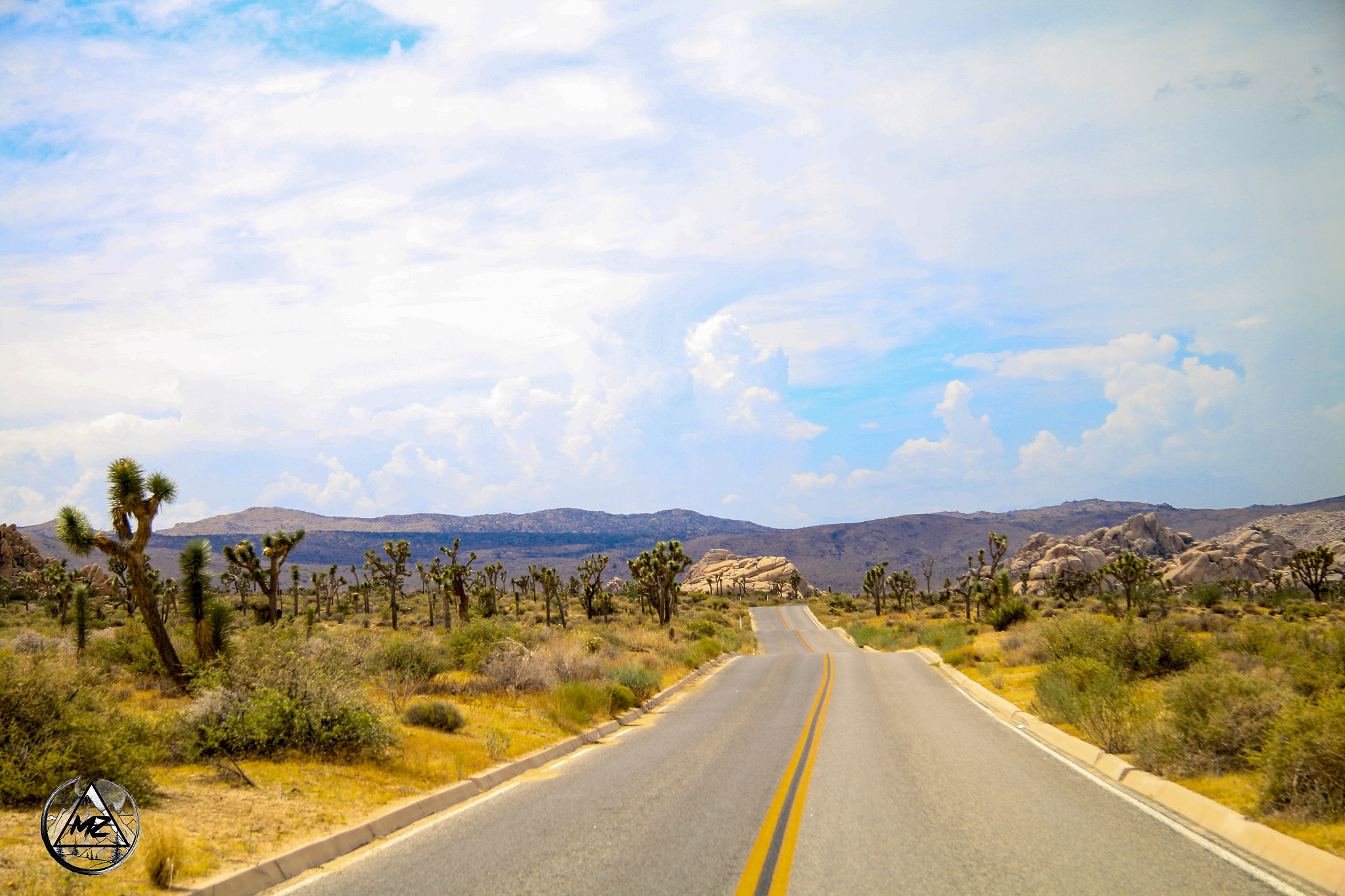 Canon EOS 70D + Canon EF-S 17-85mm F4-5.6 IS USM sample photo. Long and winding road, joshua tree photography