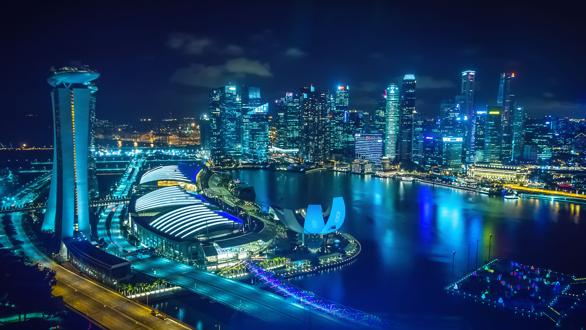 Sony DT 16-105mm F3.5-5.6 sample photo. Singapur marina bay photography