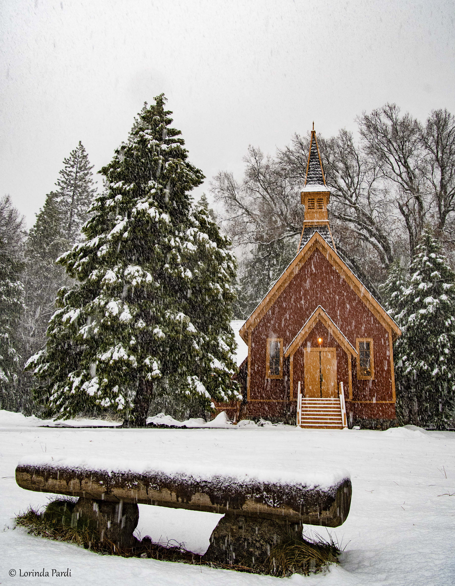 Nikon D500 sample photo. Chapel in the snow lp photography