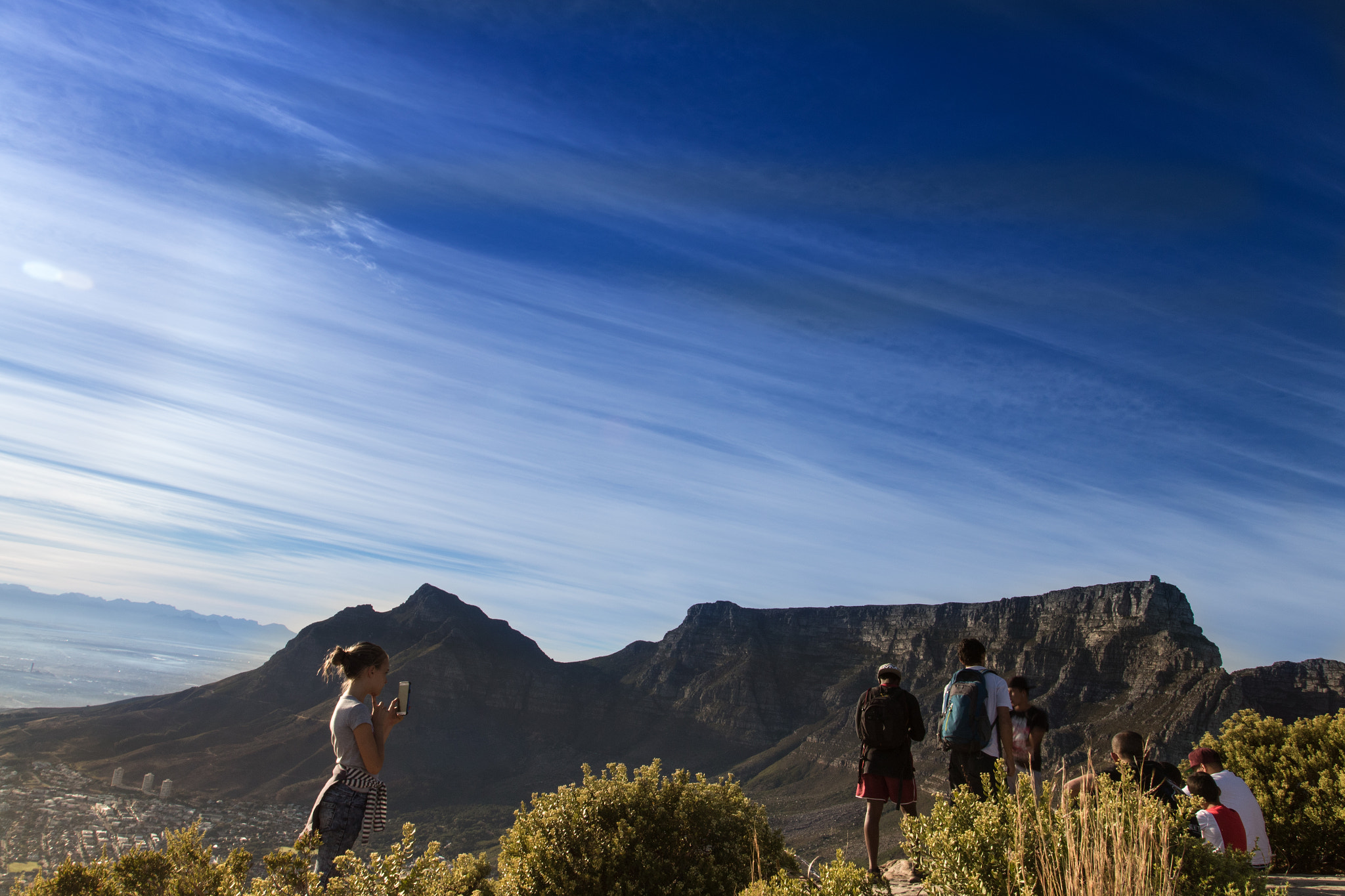 Canon EOS 7D Mark II sample photo. On lions head viewing table mountain photography