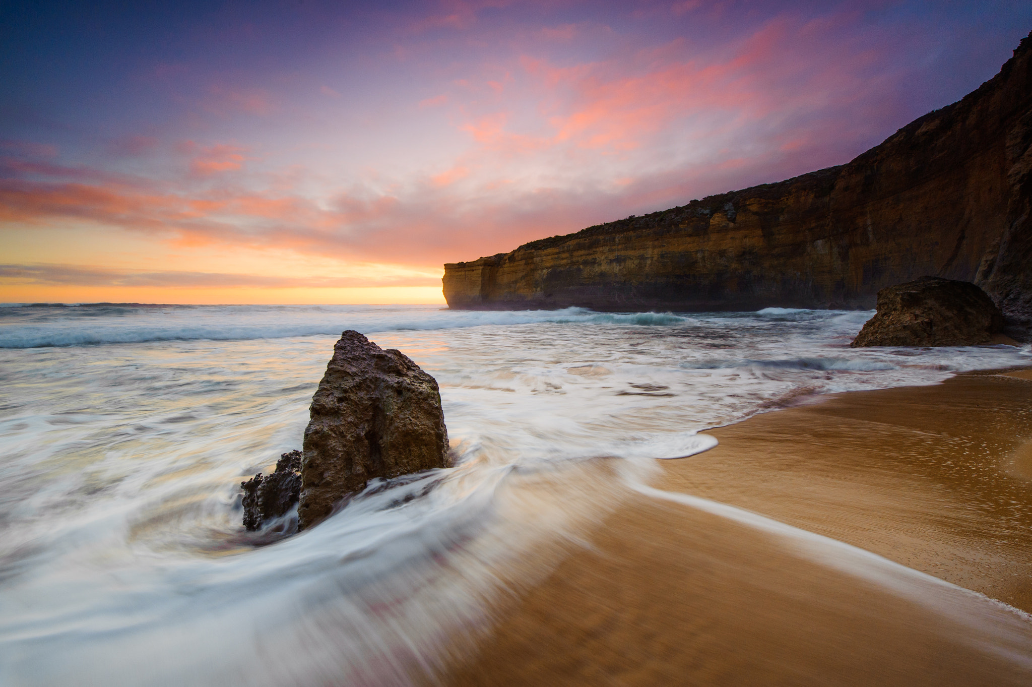 Nikon AF-S Nikkor 14-24mm F2.8G ED sample photo. Silky waves photography