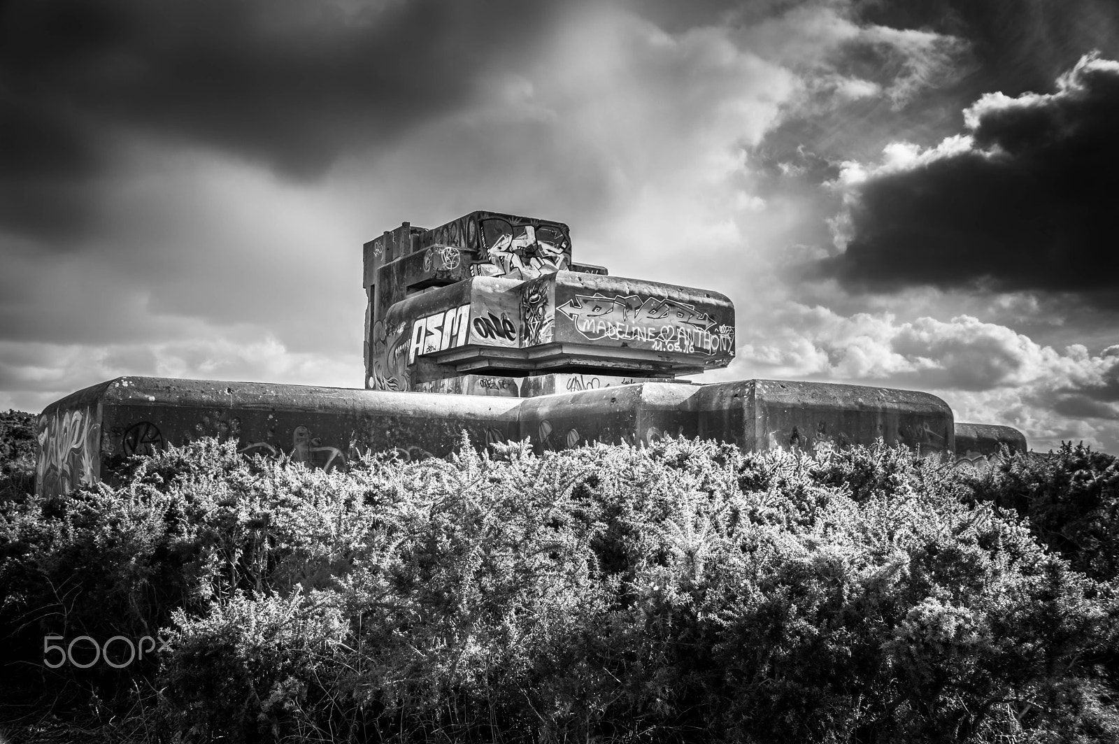 Pentax K-3 II + Sigma 18-200mm F3.5-6.3 II DC OS HSM sample photo. Bunker dans la lande de tourlaville photography