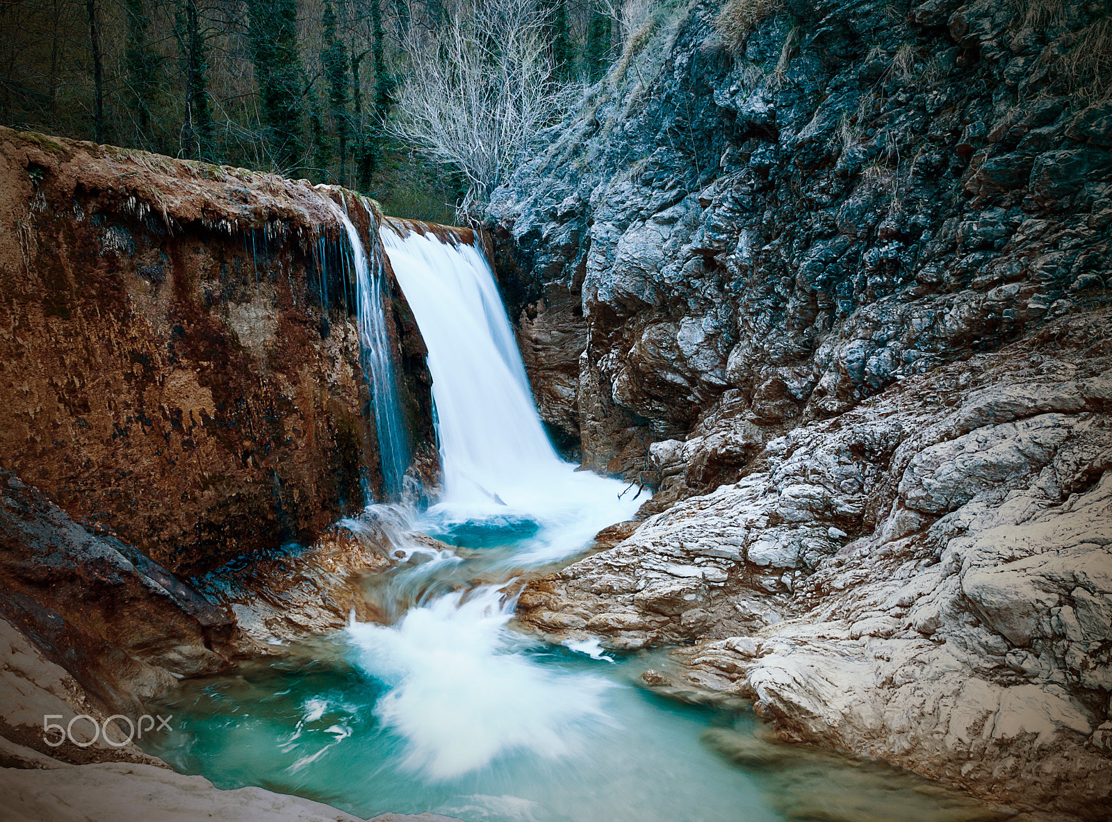 Olympus E-5 sample photo. Waterfall photography