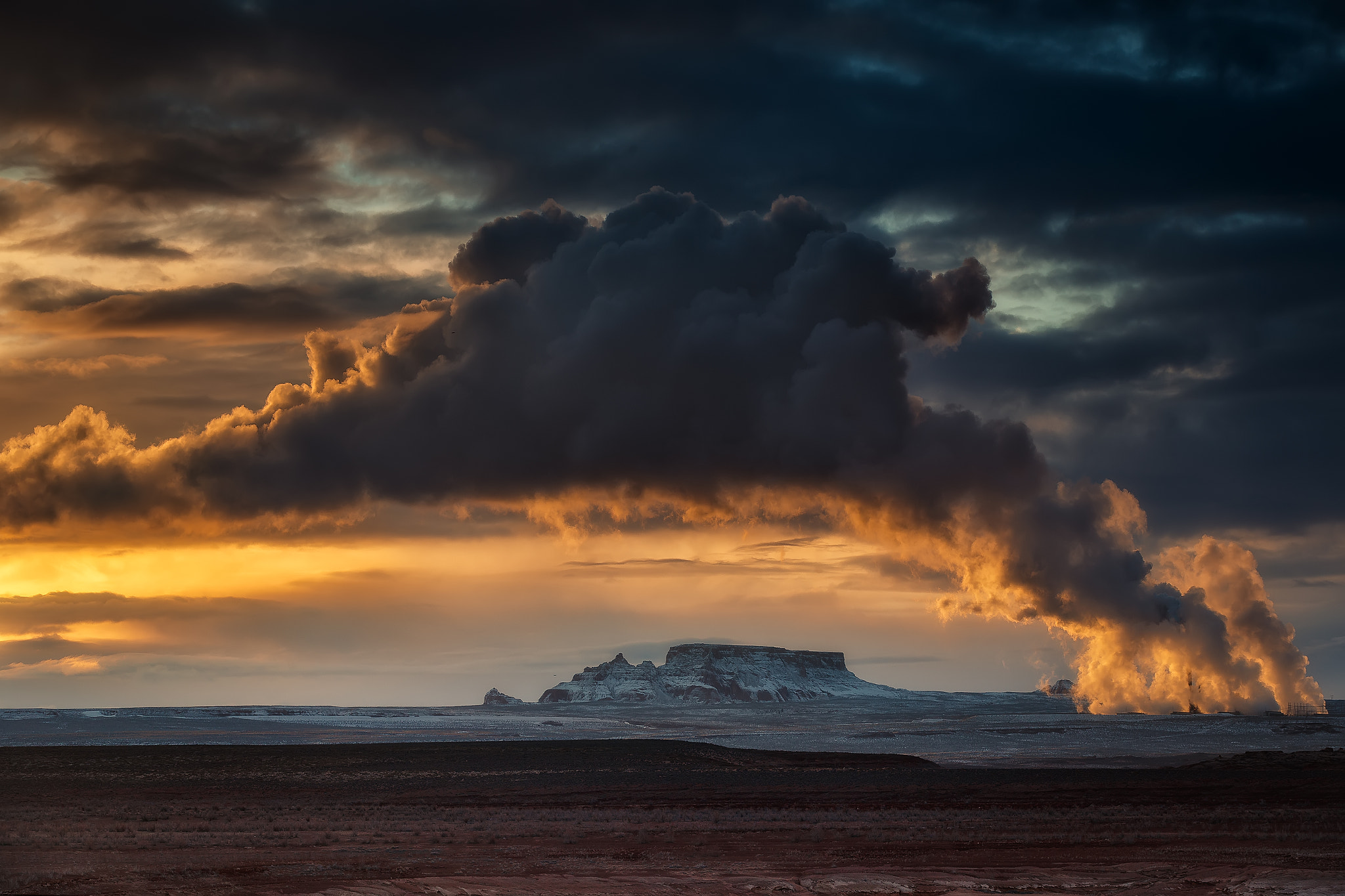 Canon EOS-1D X Mark II sample photo. Navajo generating station photography