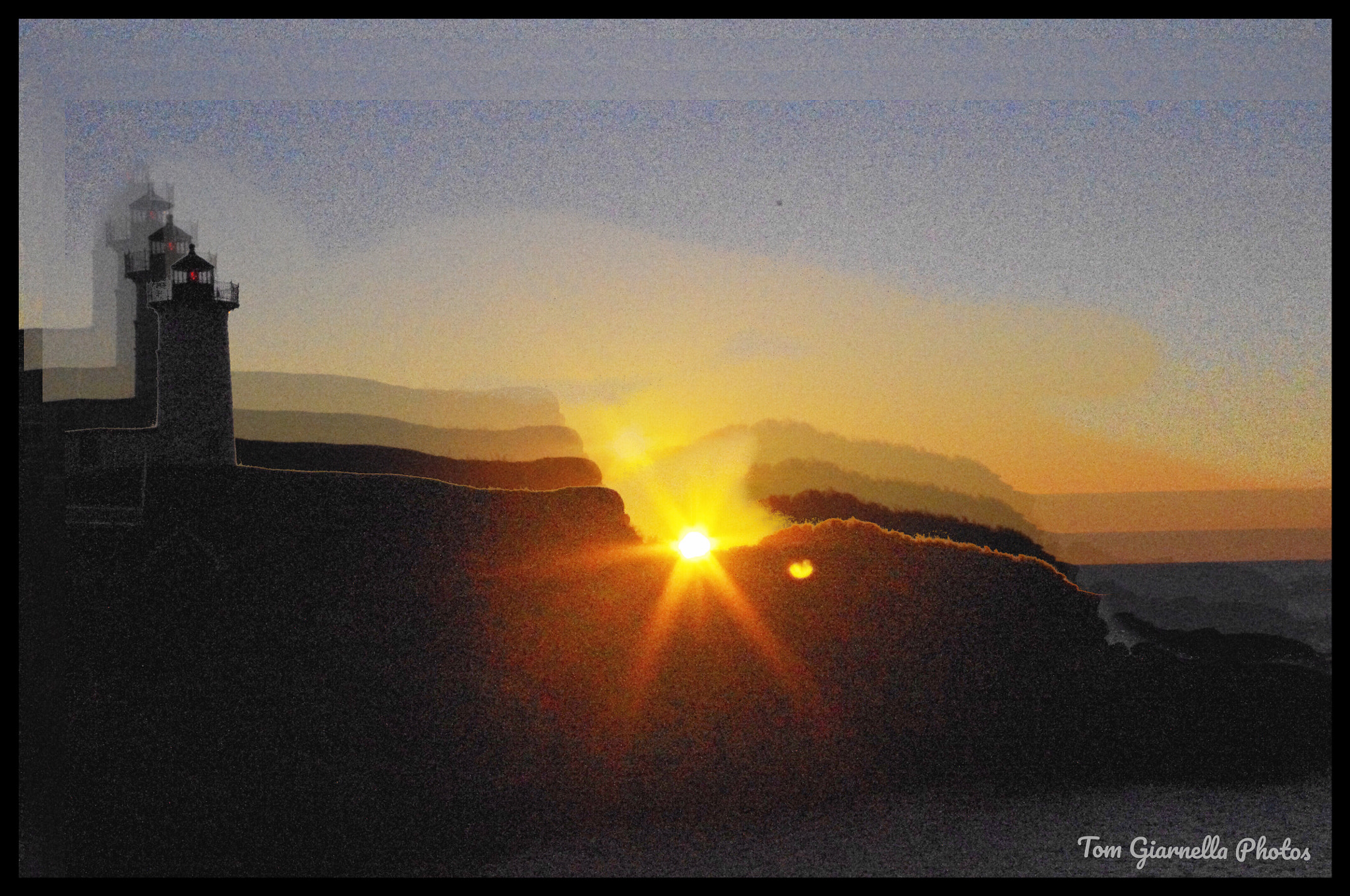 smc PENTAX-DA L 18-55mm F3.5-5.6 sample photo. York, maine nubble lighthouse sunrise . photography