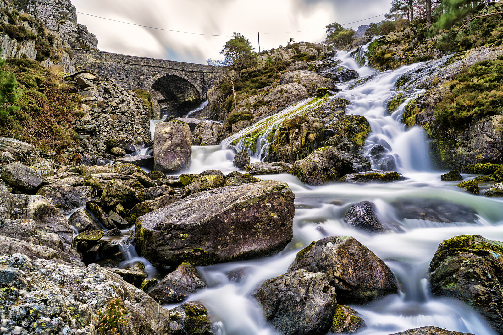 Sony FE 28-70mm F3.5-5.6 OSS sample photo. Afon ogwen waterfall photography