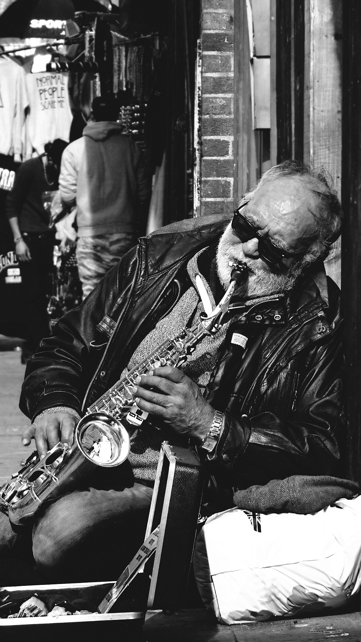 Sony Cyber-shot DSC-HX10V sample photo. Jazz man camden town photography