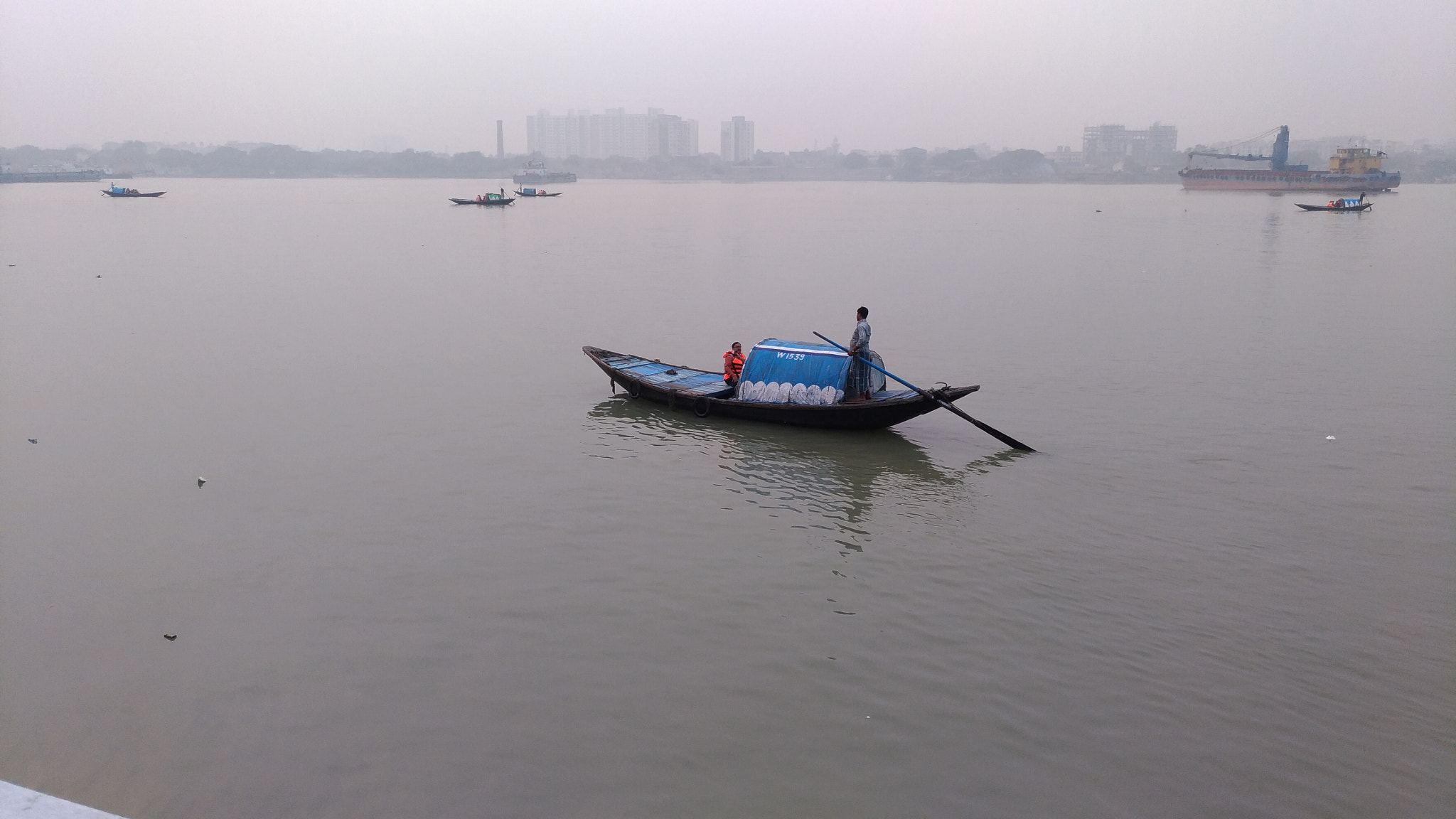 ASUS Z012DB sample photo. Evening beside river ganges photography