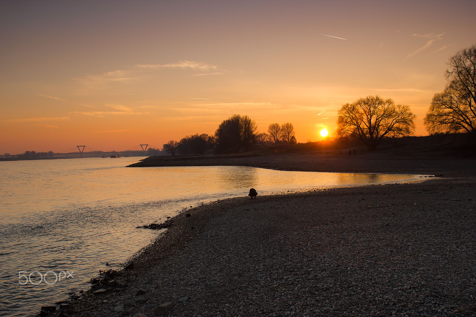 Canon EF-S 17-55mm F2.8 IS USM sample photo. Rhine at sundown photography