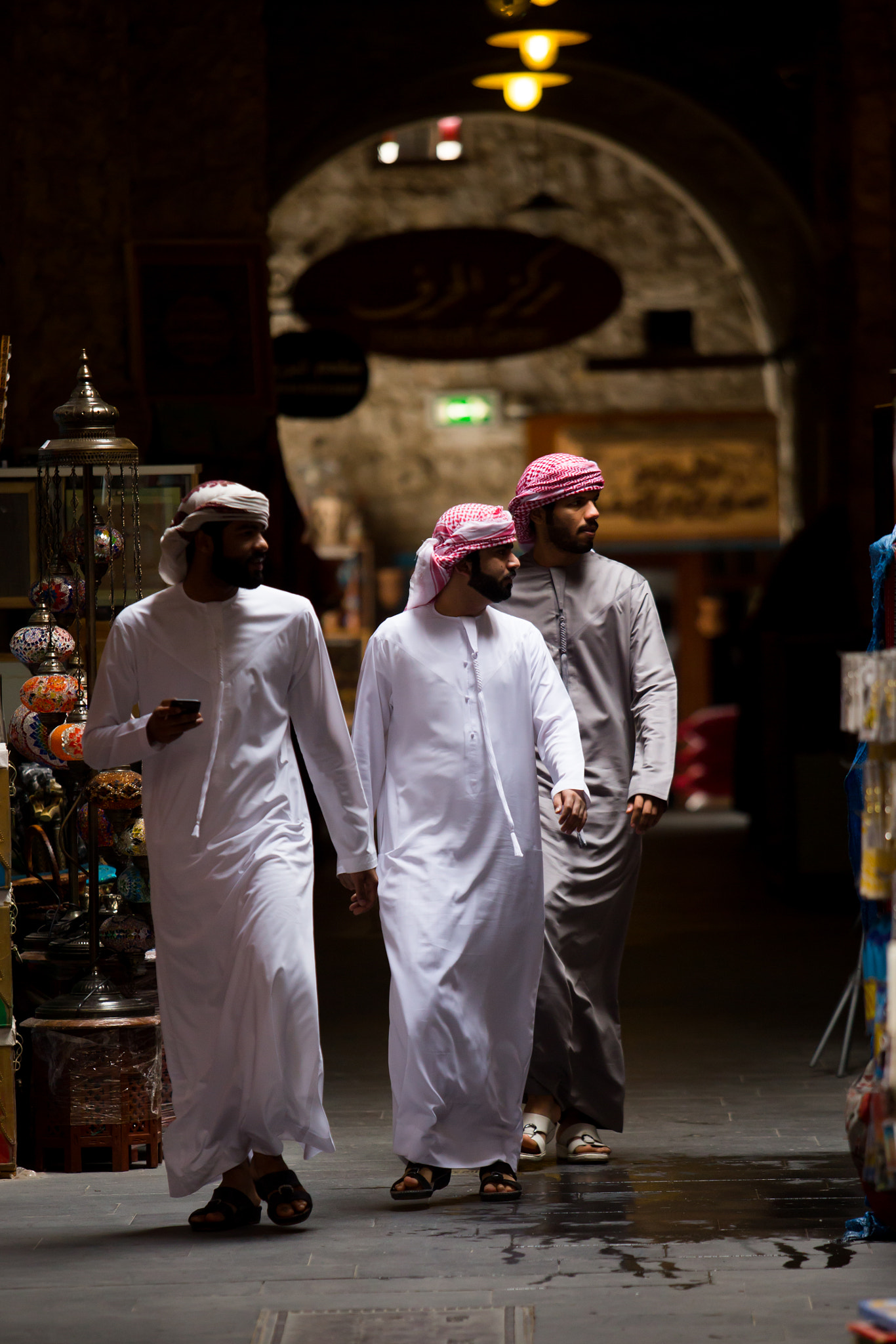 Canon EF 70-200mm F2.8L USM sample photo. Light well in the doha souq photography