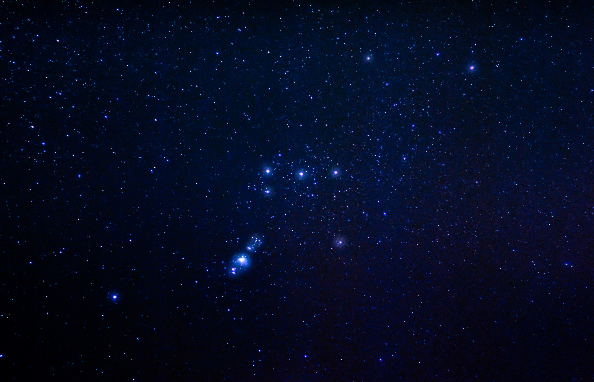 Nikon D3000 sample photo. Orion constellation photography