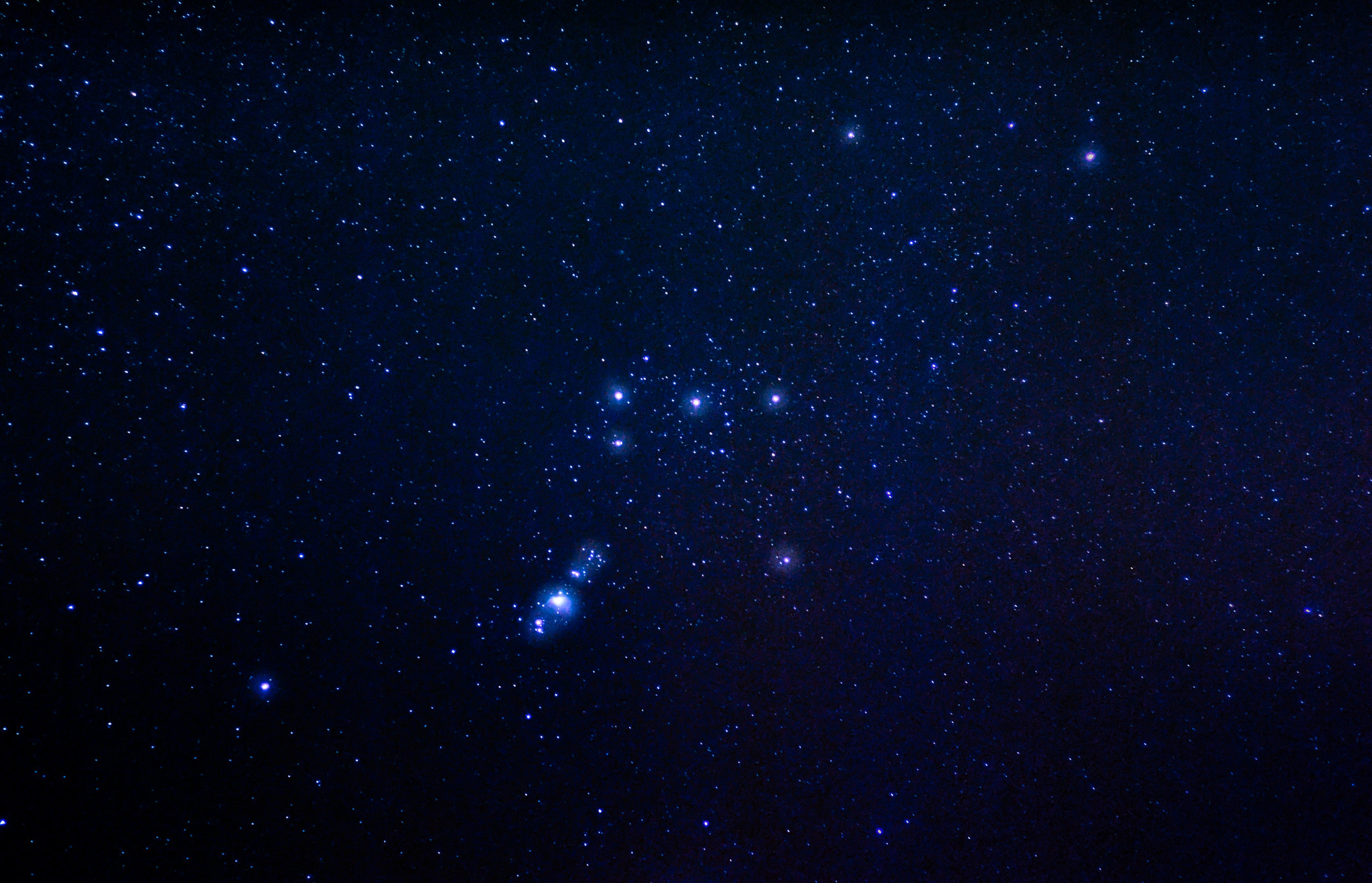 Nikon D3000 + Nikon AF Nikkor 50mm F1.8D sample photo. Orion constellation photography