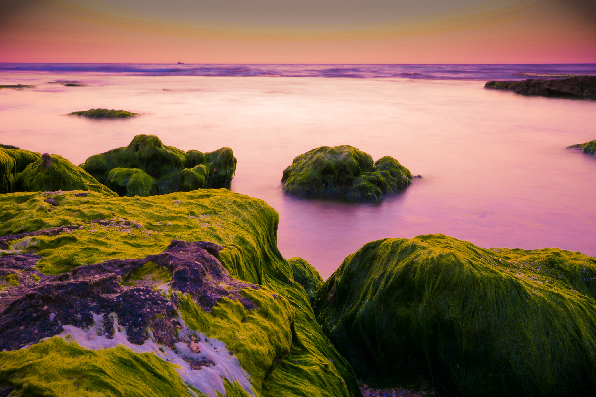 Sigma 10-20mm F3.5 EX DC HSM sample photo. Magenta beach photography