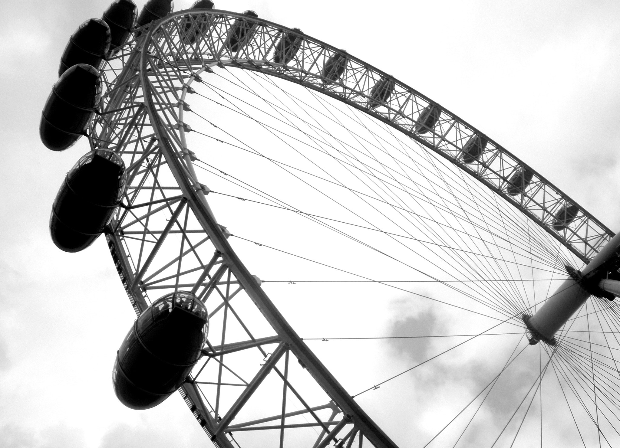 Olympus FE340,X855,C560 sample photo. The london eye photography