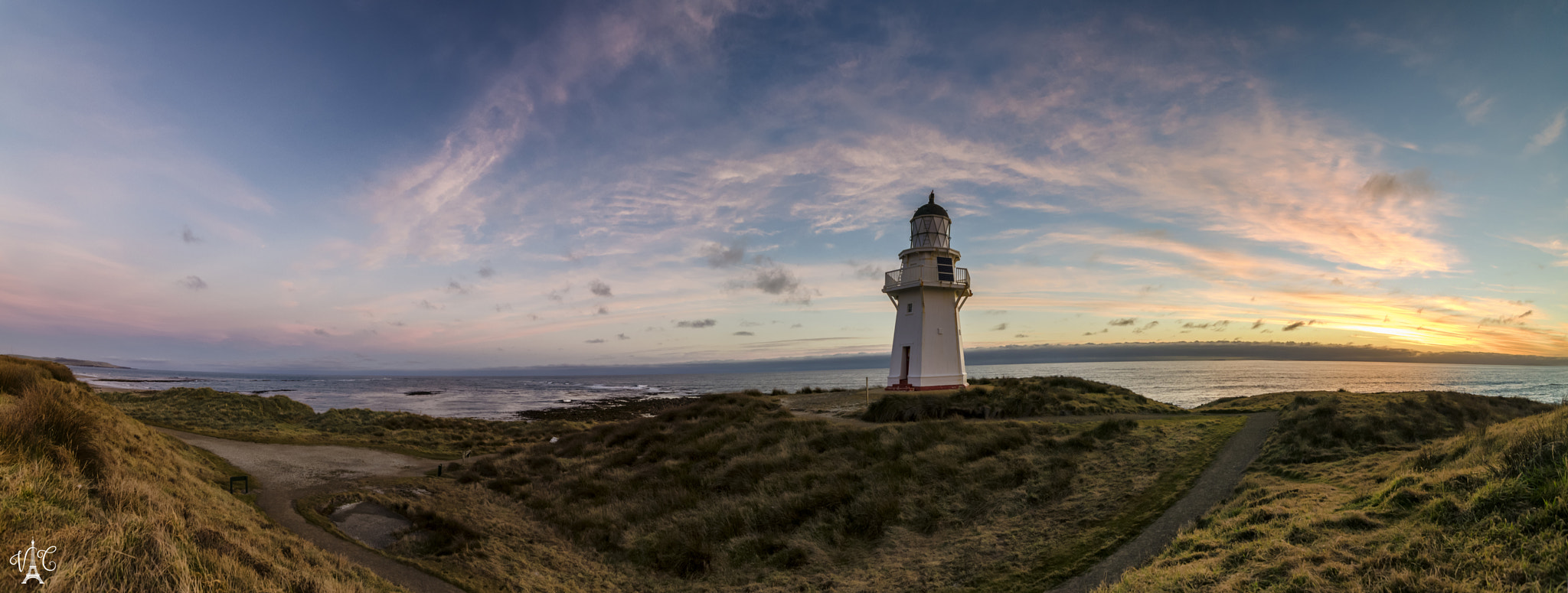 Nikon D5100 sample photo. Waipapa point lighthouse at sunset photography