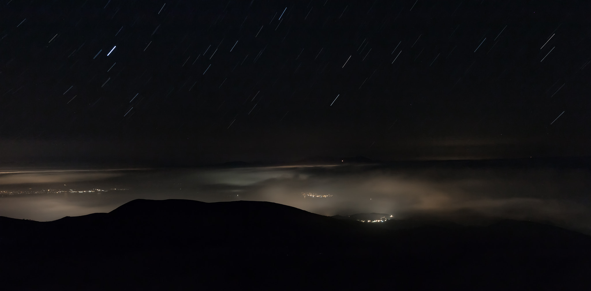 Canon EOS 70D sample photo. Startrails and fog photography