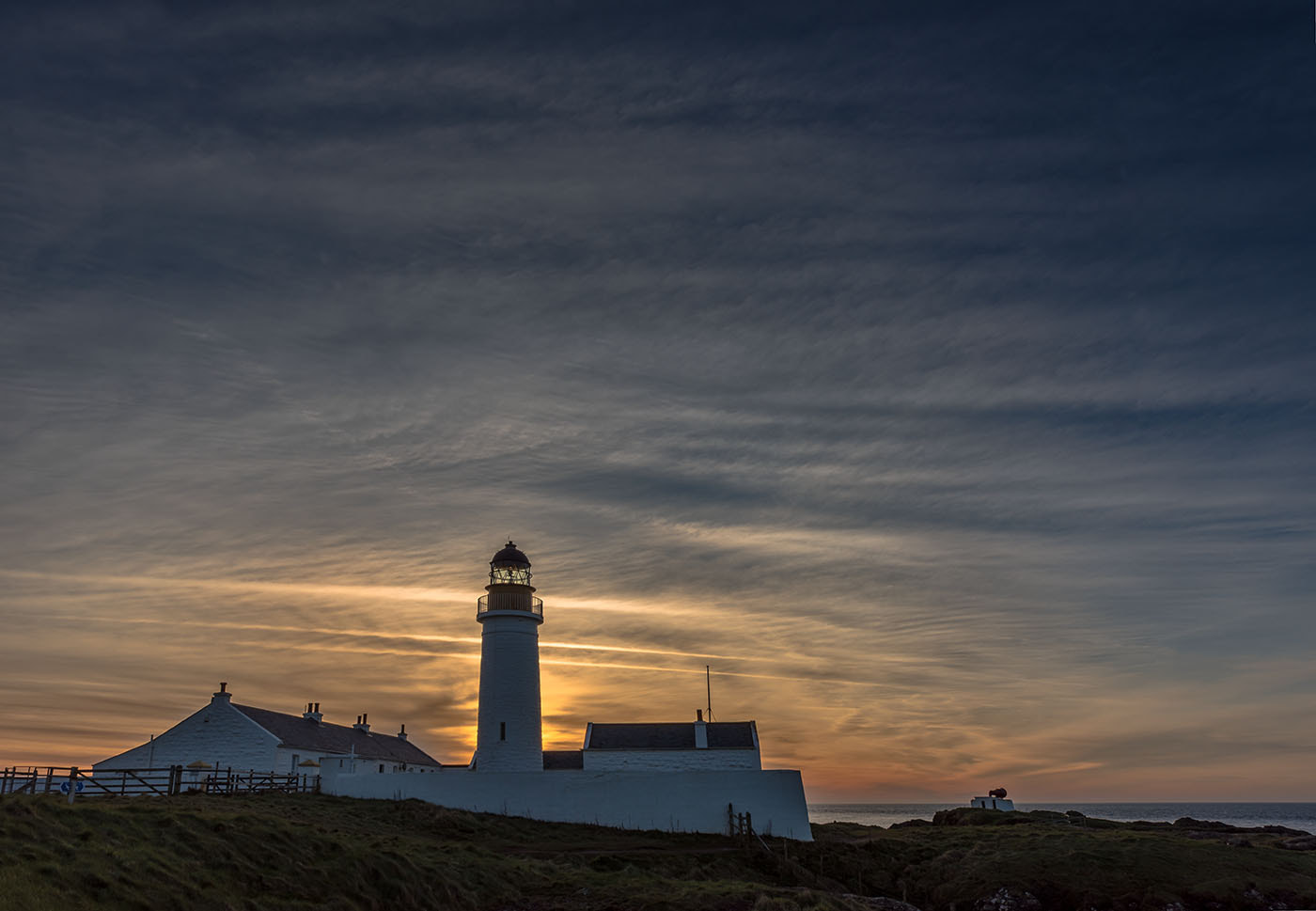Nikon D750 sample photo. Dawn, langness lighthouse, isle of man photography