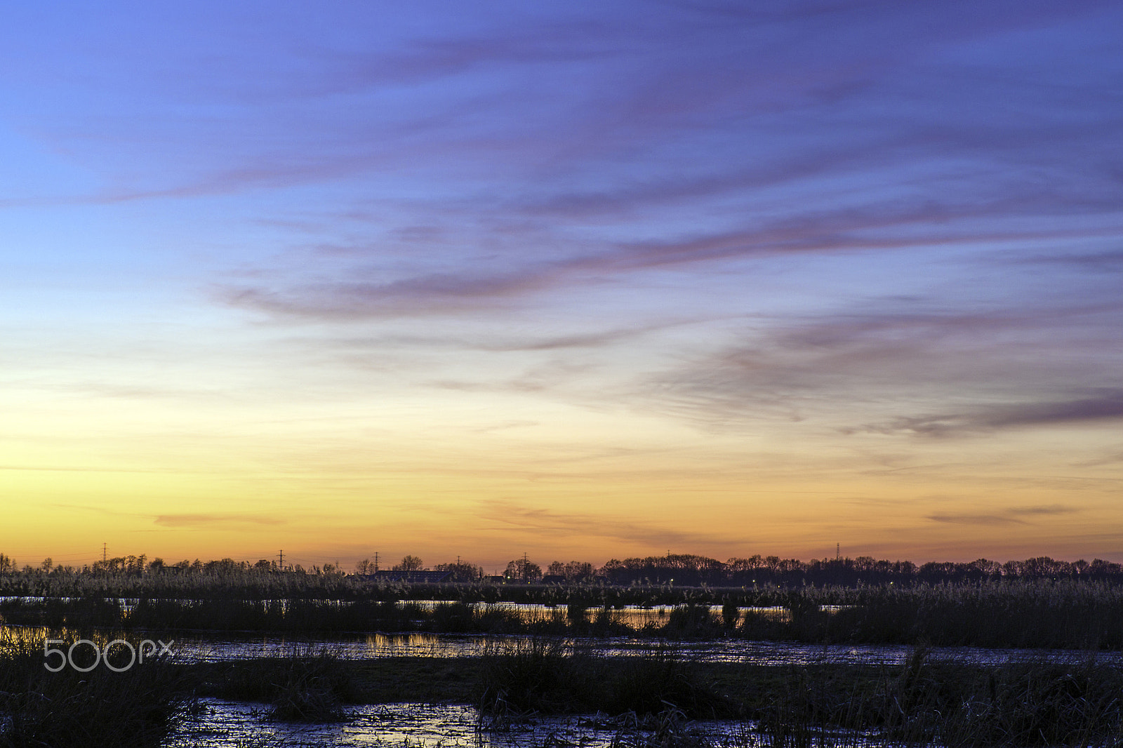 Olympus OM-D E-M10 sample photo. Sunset at 'de onlanden' photography