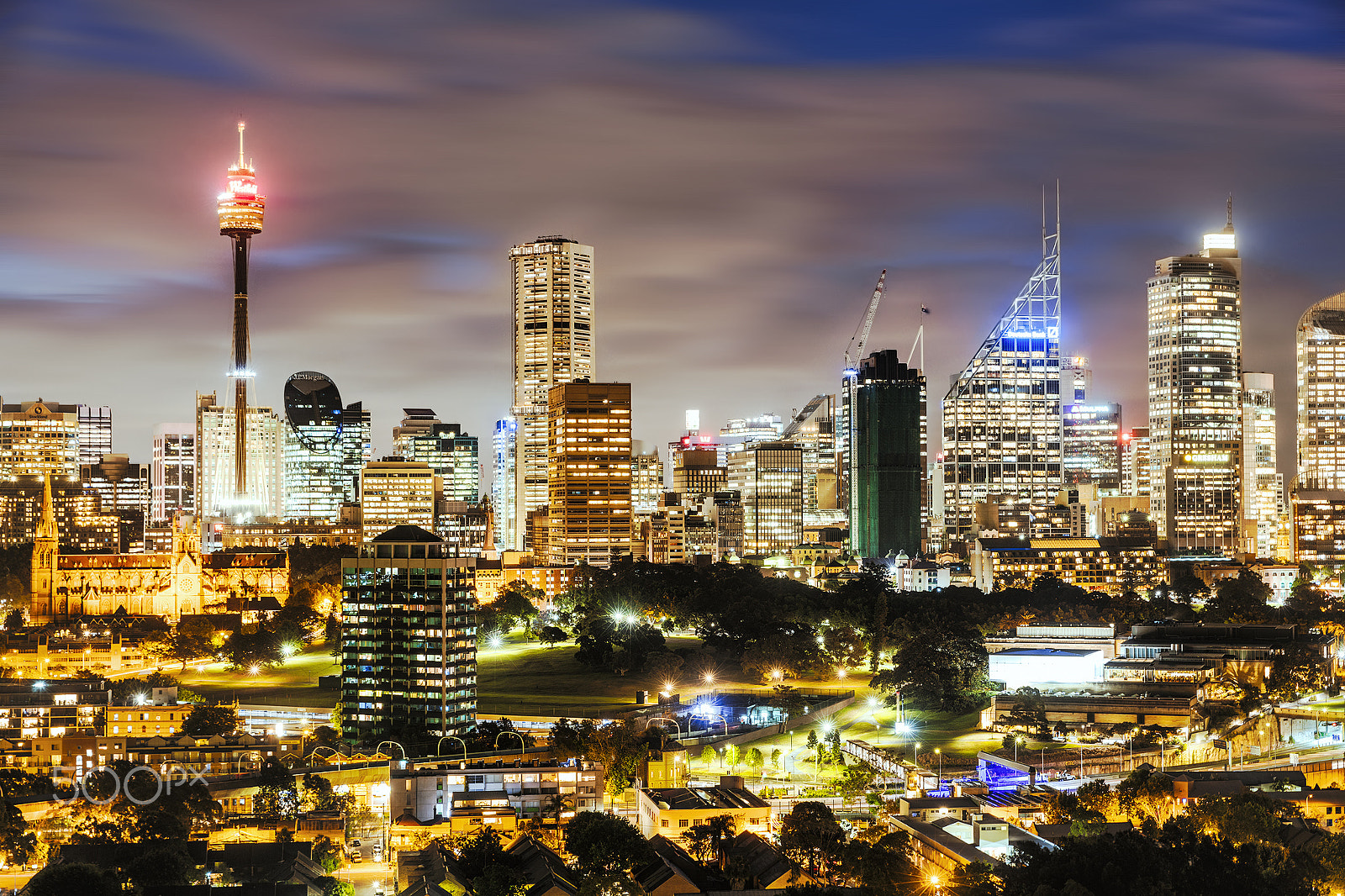 Canon EF 24-70mm F2.8L II USM sample photo. Sydney city night photography