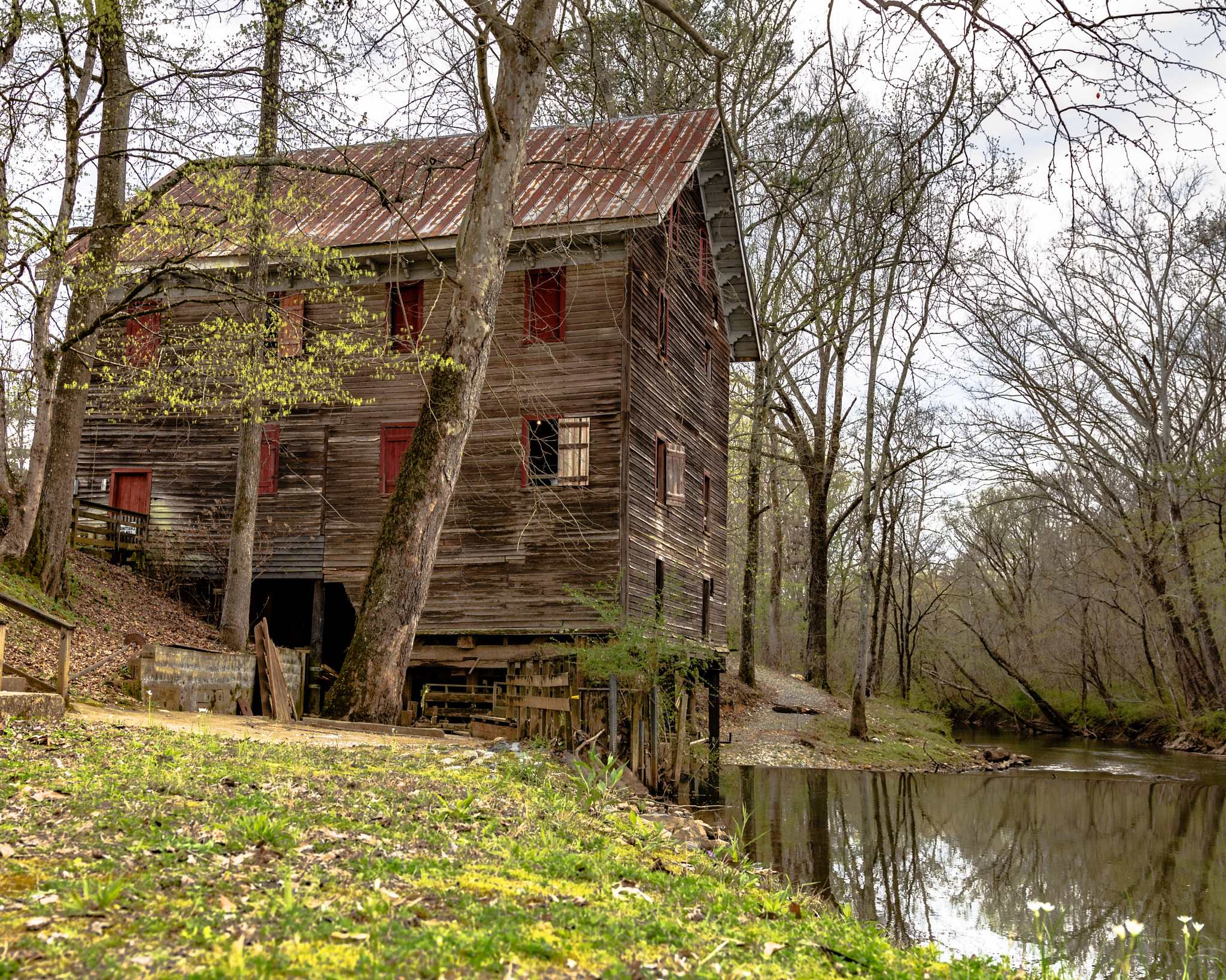 Sigma 18-35mm F1.8 DC HSM Art sample photo. Kymulga mill in springtime 5x4 photography