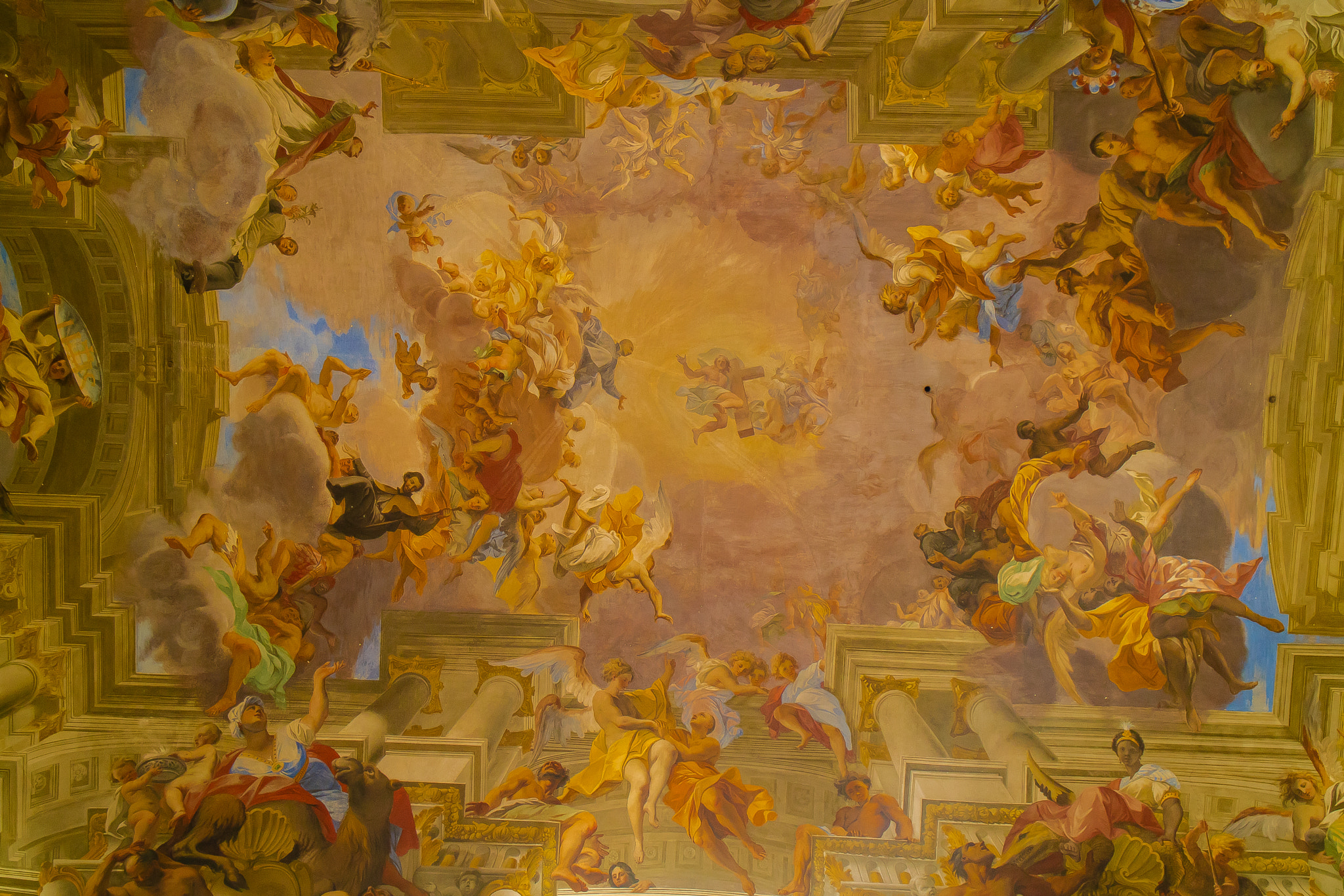 Canon EOS M3 sample photo. The ceiling of s.ignazio - a closer look photography