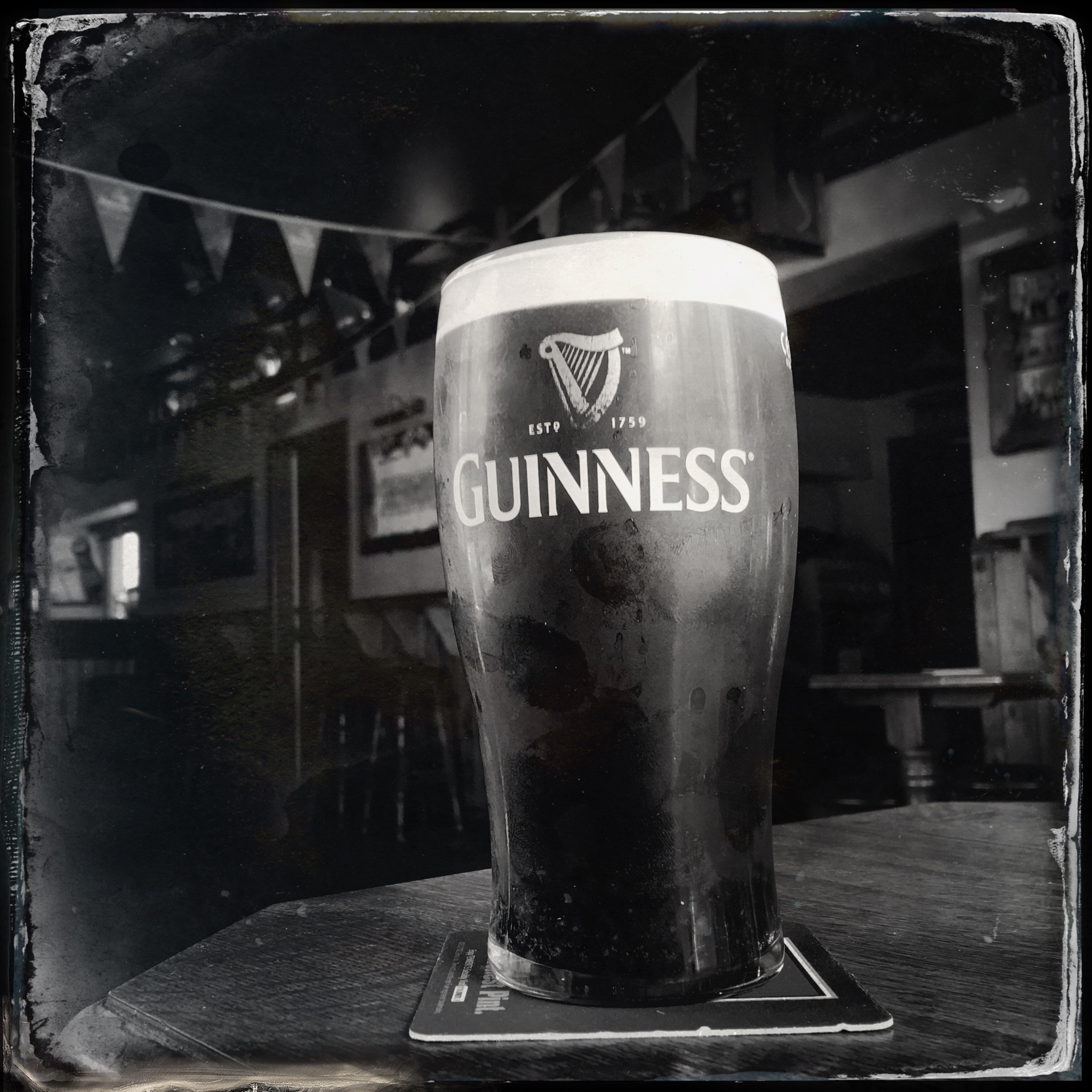 Hipstamatic 333 sample photo. Guinness. linnane's pub, kilfenora, co clare, ireland photography