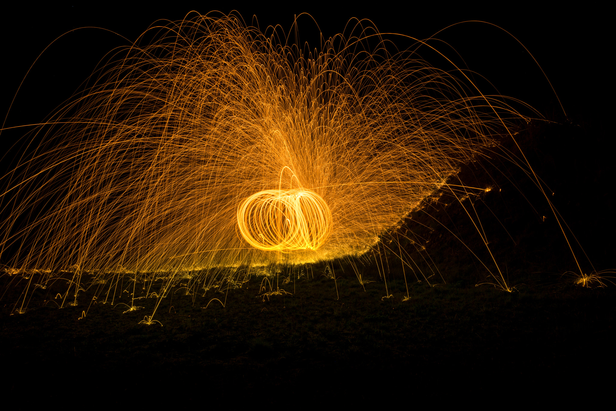 Sony a6000 sample photo. Lightpainting photography