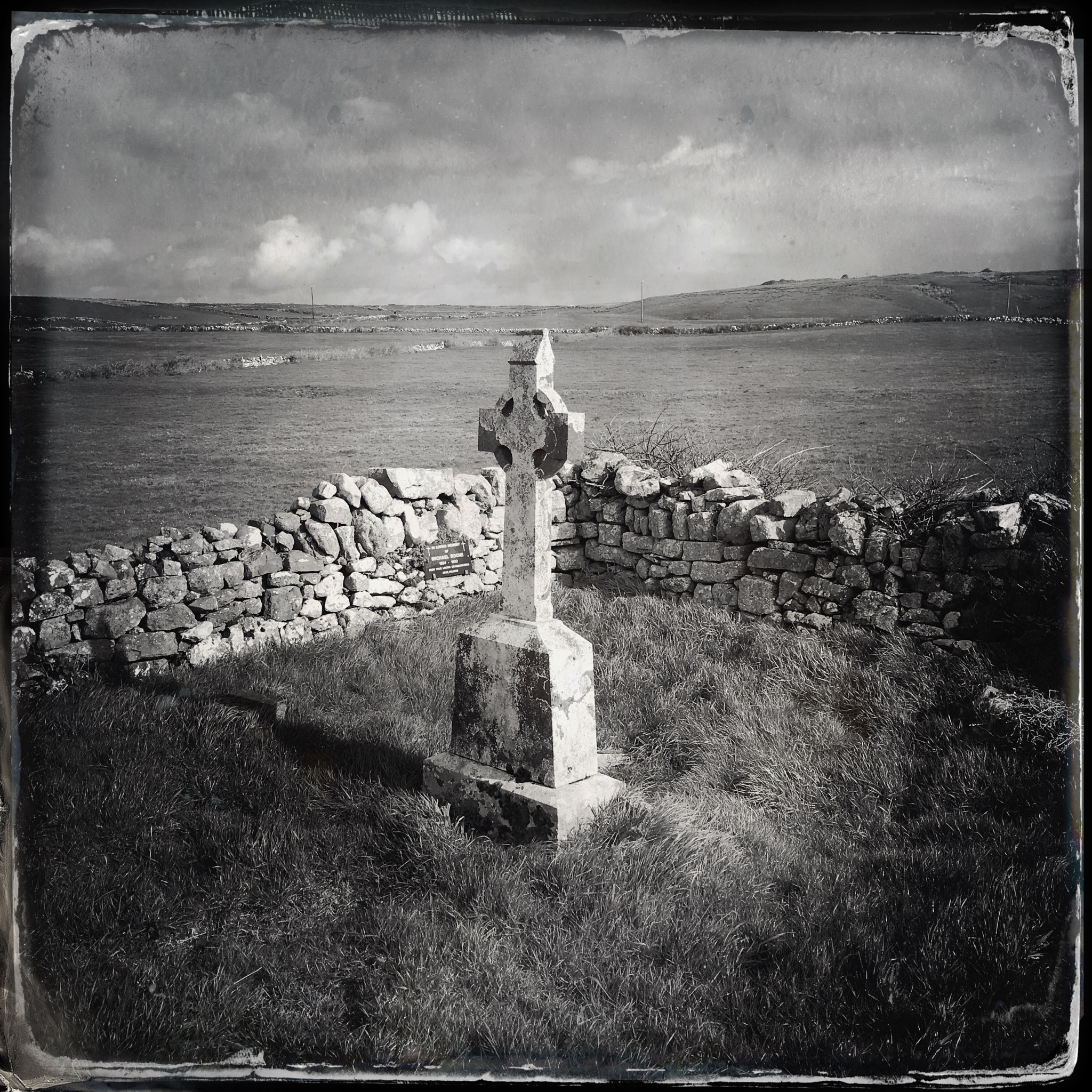 Hipstamatic 333 sample photo. Celtic cross, doolin, co. clare, ireland photography