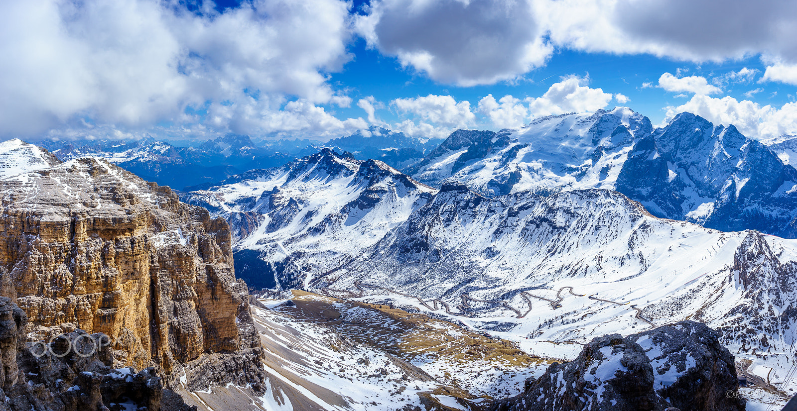 Sony a7 + Sony Sonnar T* FE 35mm F2.8 ZA sample photo. Saas pordoi the italian dolomite photography