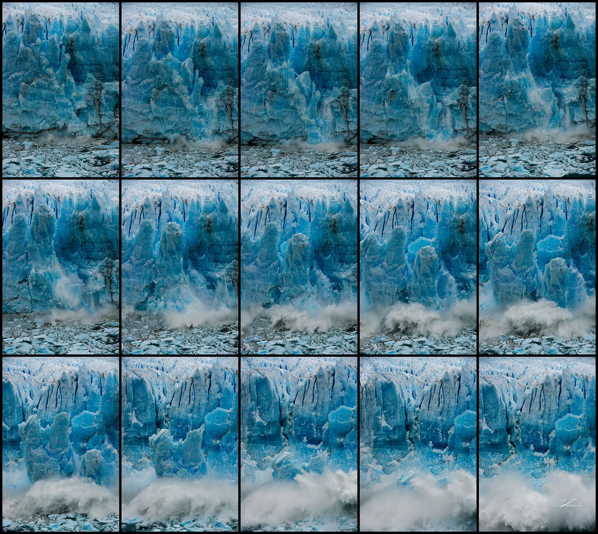Nikon D810 sample photo. Glacial calving photography