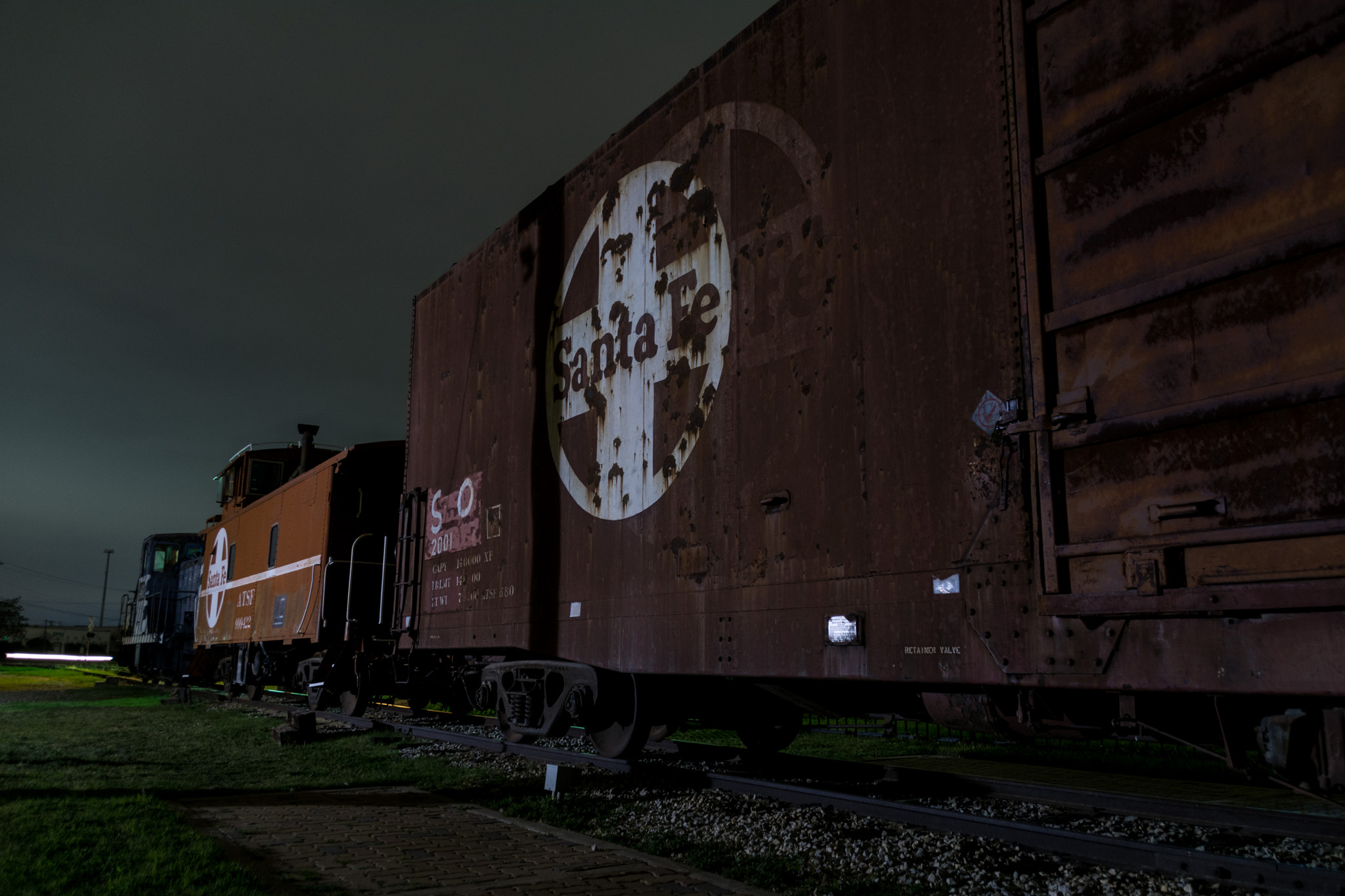 Sigma 18-250mm F3.5-6.3 DC Macro OS HSM sample photo. Old train at night photography