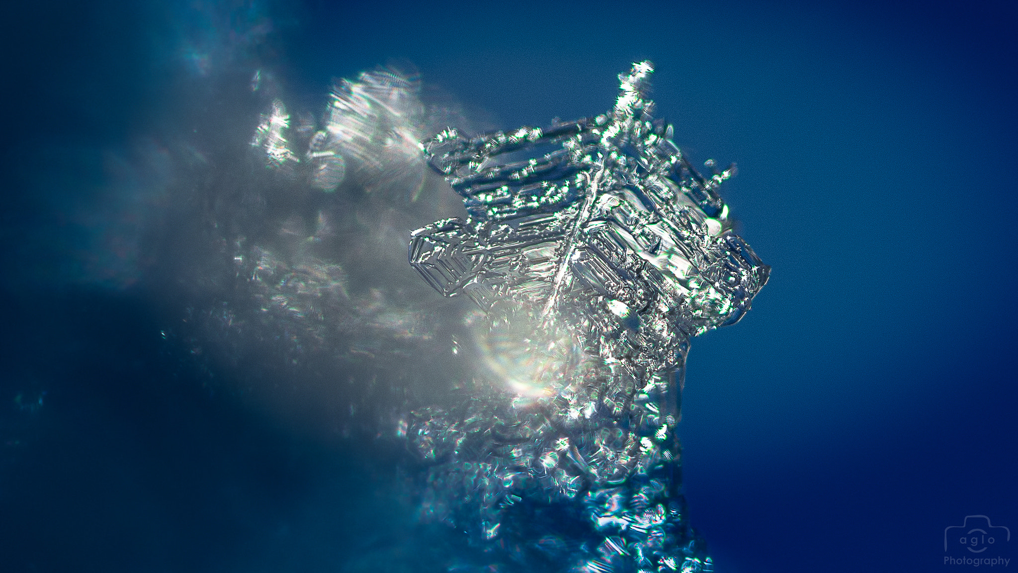 Sigma 105mm F2.8 EX DG OS HSM sample photo. Ice crystal photography