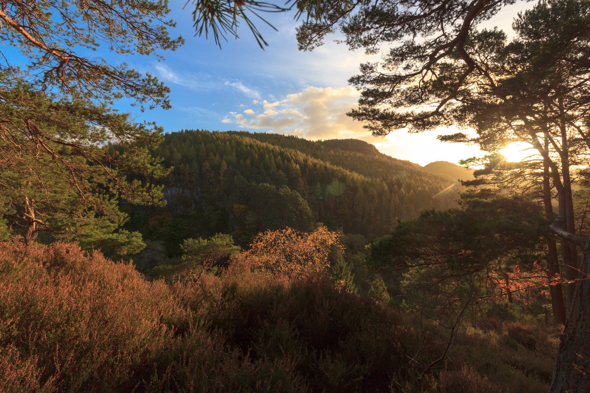 Canon EOS 60D sample photo. Sundown @ falls of foyers photography