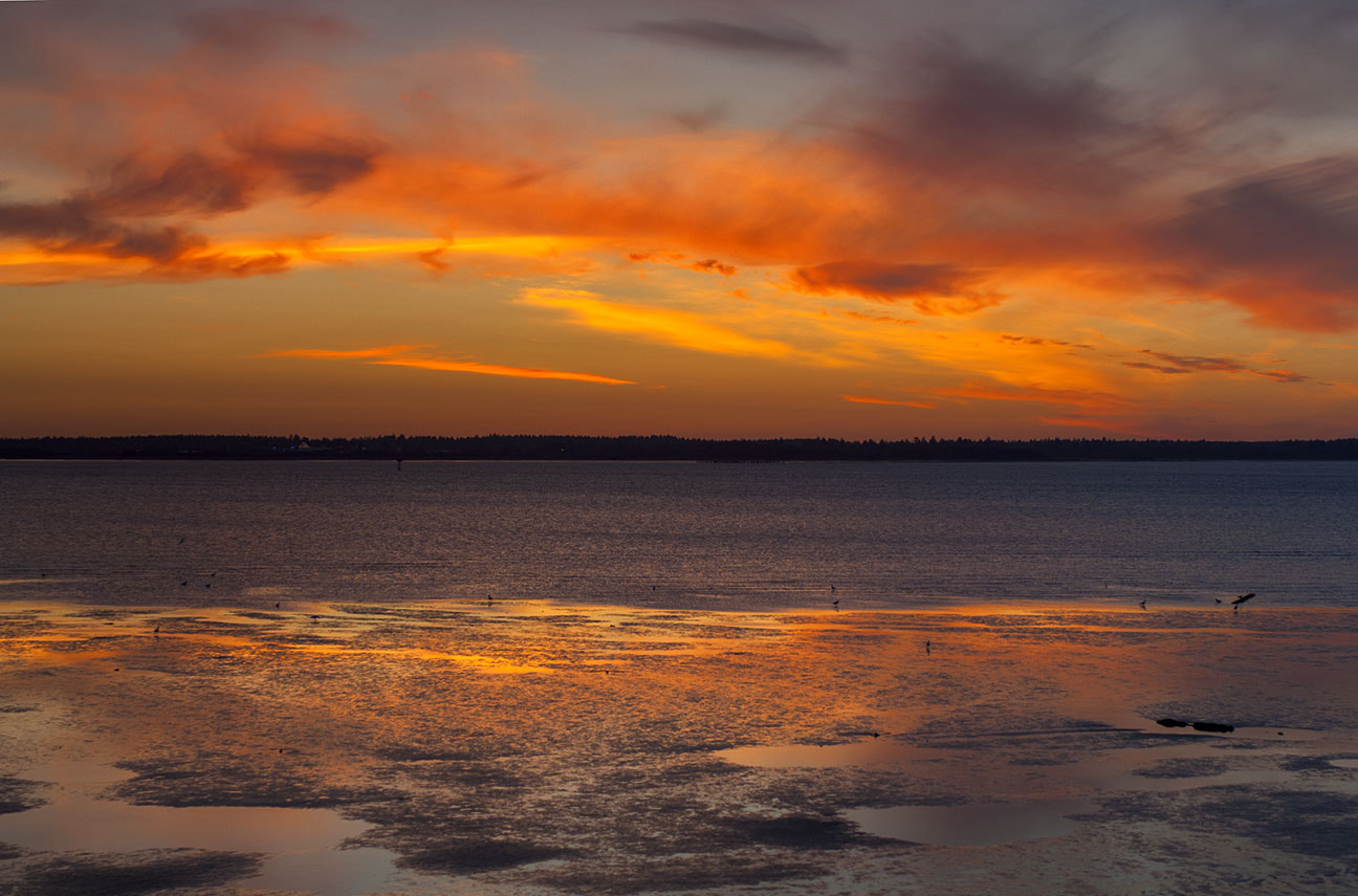 Nikon D2X + Nikon AF-S Nikkor 28-70mm F2.8 ED-IF sample photo. Sunset at the bay photography