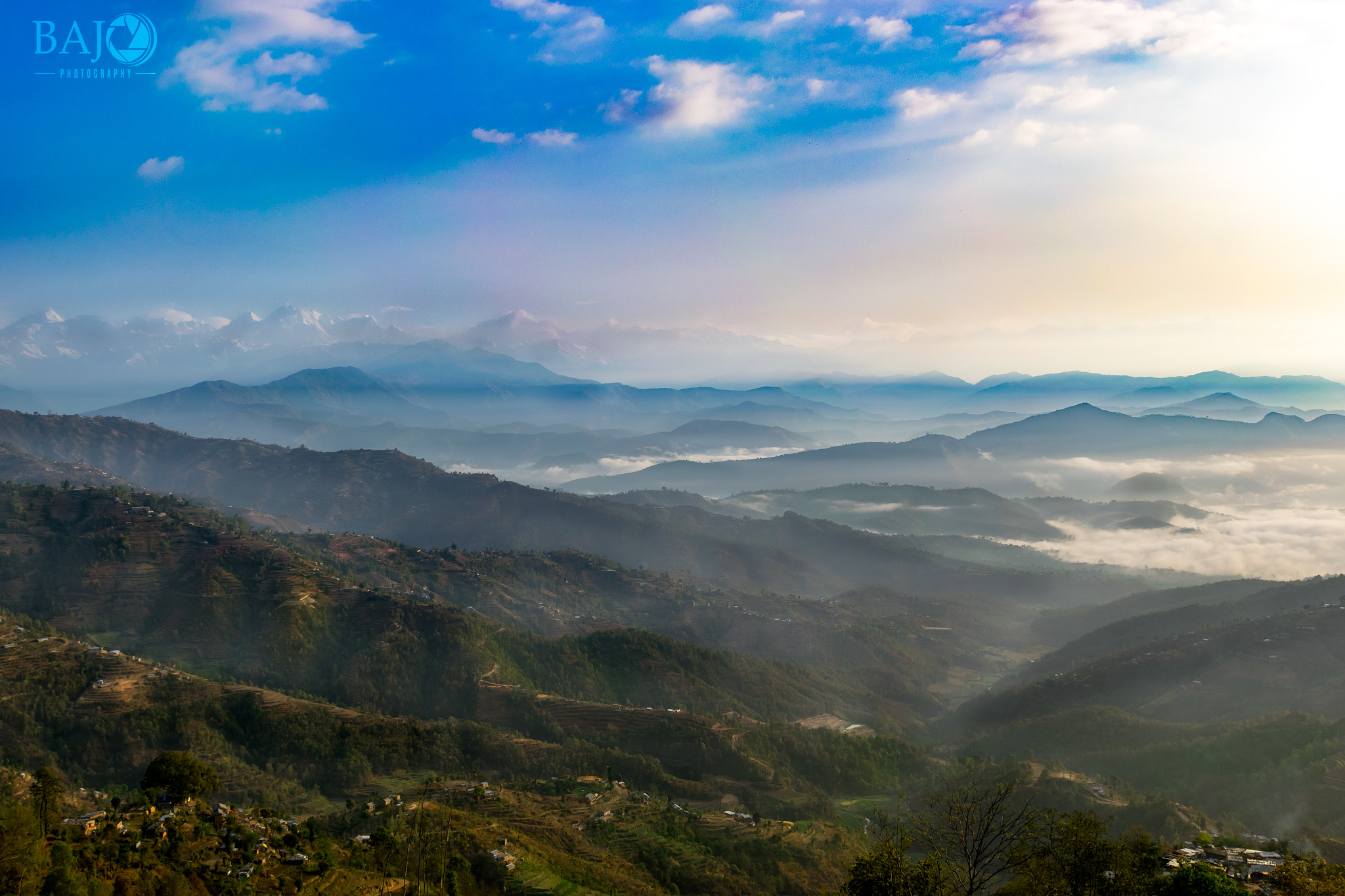 Nikon AF-S Nikkor 24-70mm F2.8G ED sample photo. The himalayas in the morning photography