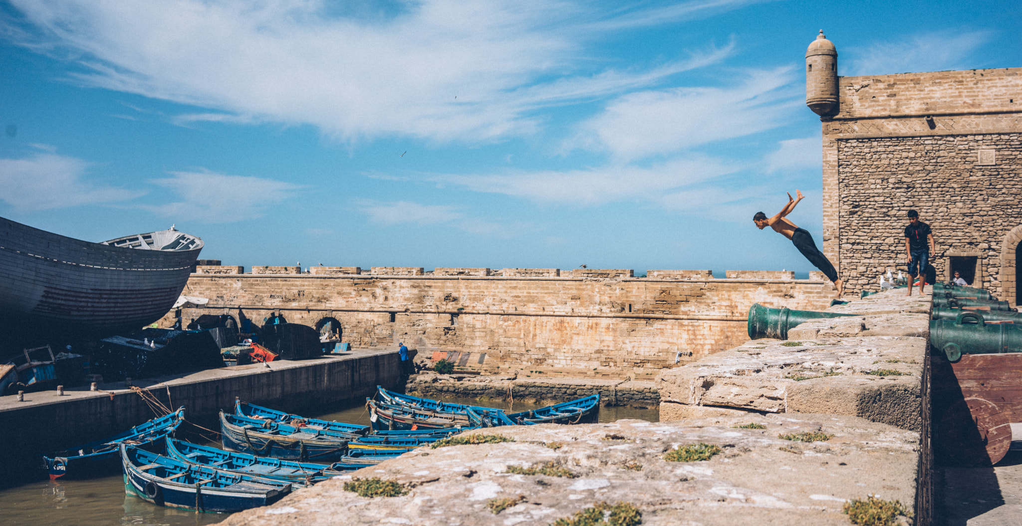 Sony Sonnar T* FE 35mm F2.8 ZA sample photo. Harbour diver photography