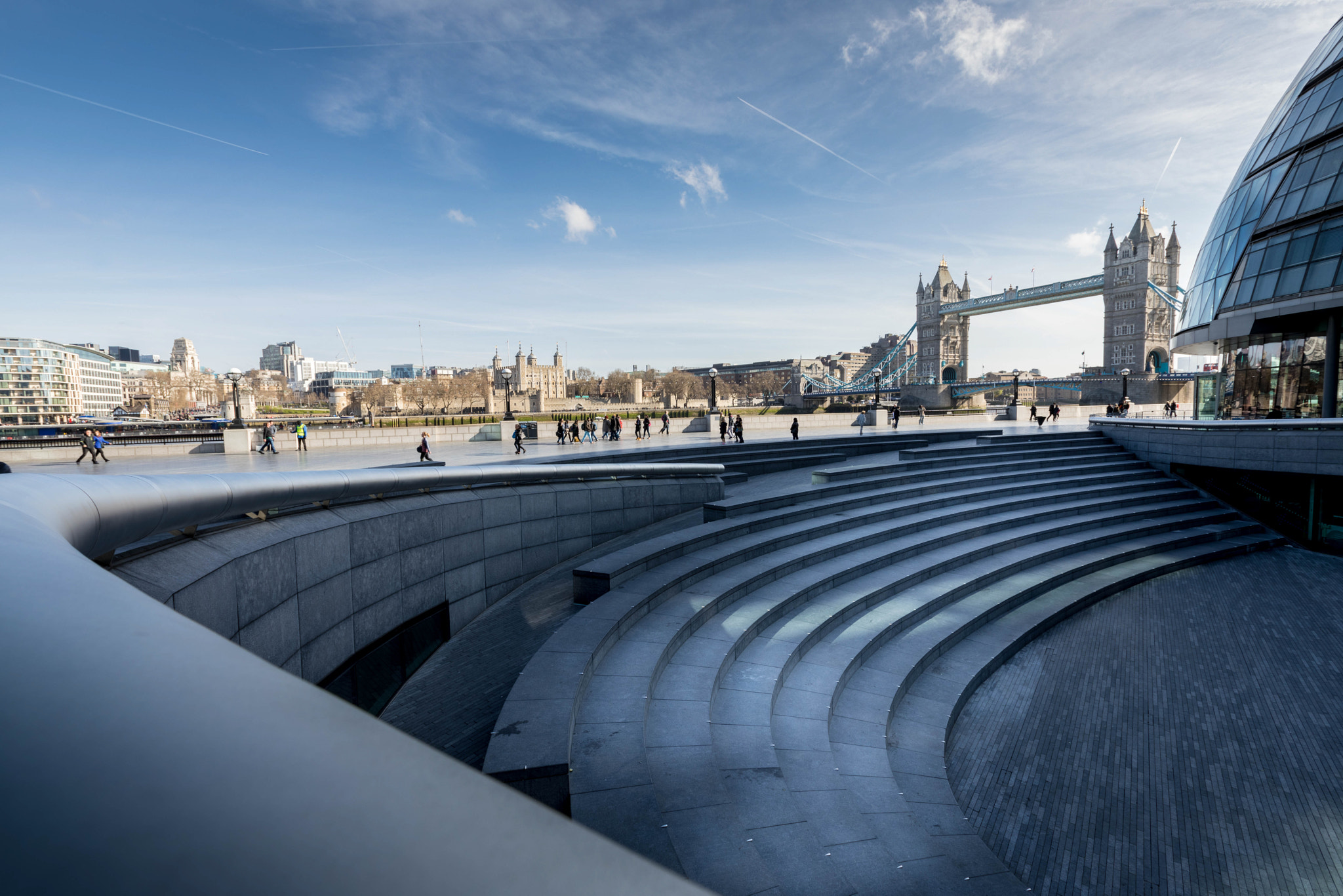 Canon EF 16-35mm F2.8L II USM sample photo. Tower bridge and city hall photography