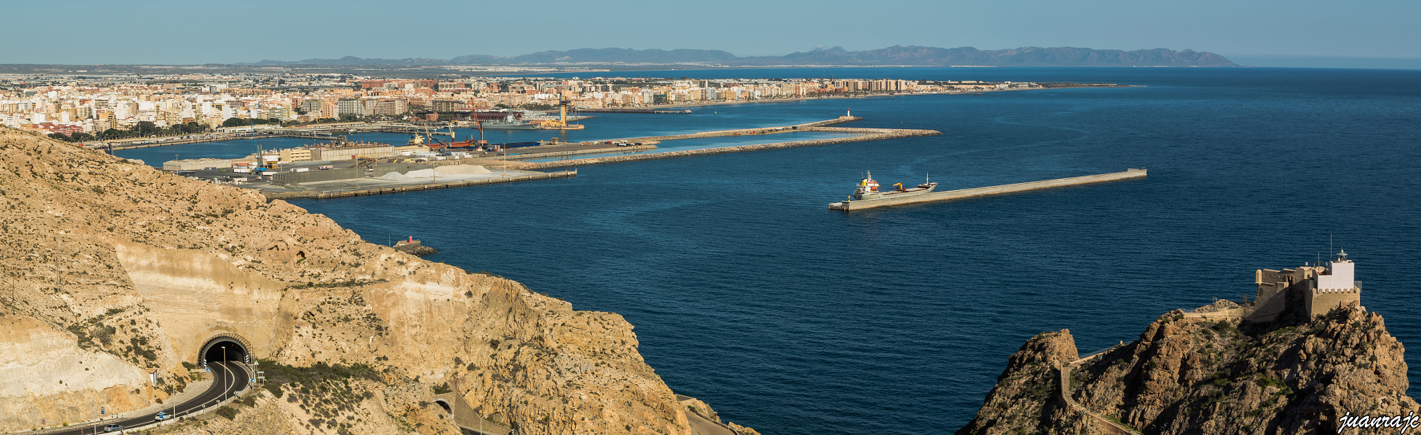 Pentax K-50 sample photo. Panorámica de almería desde castell del rey photography