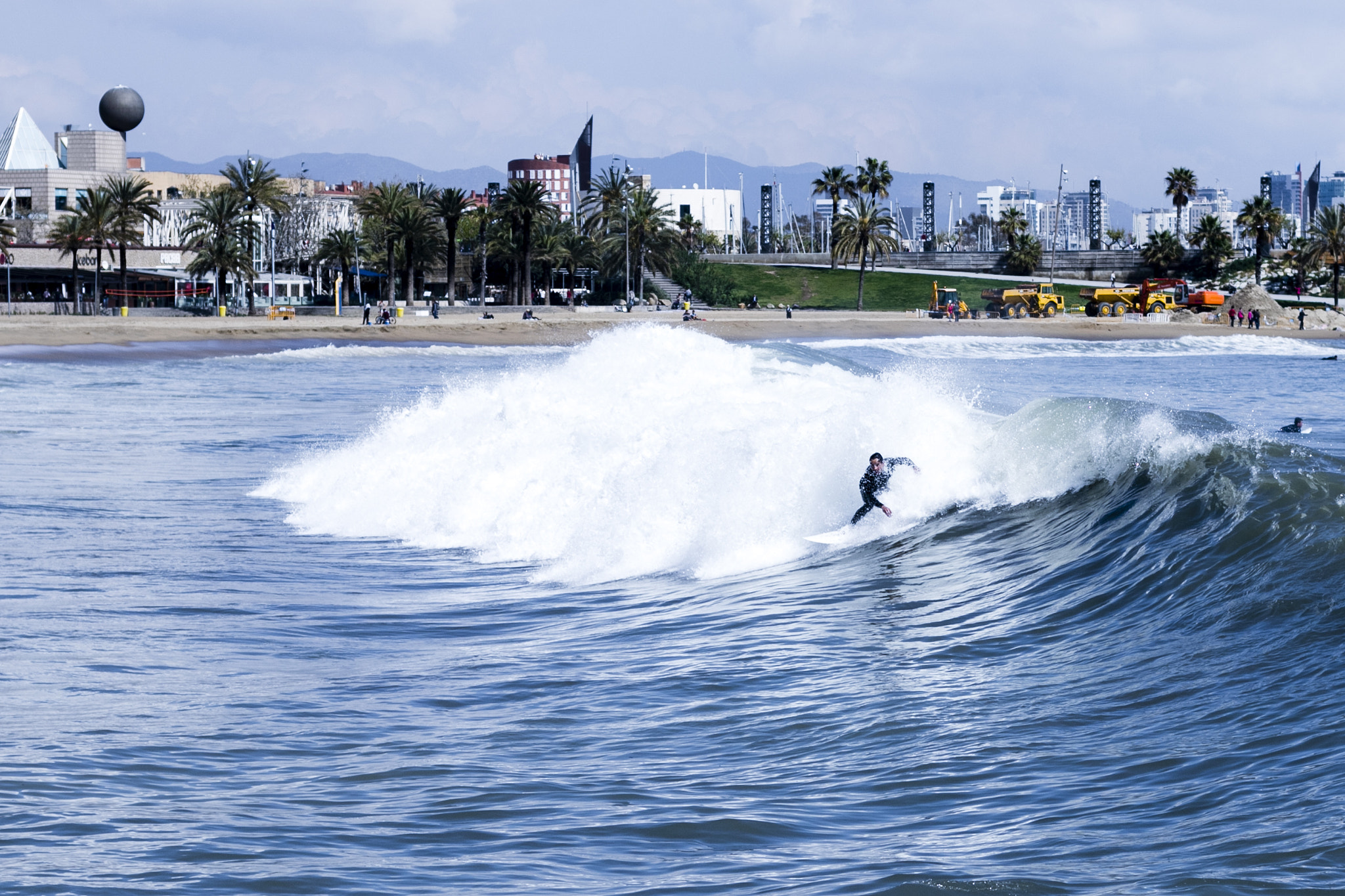Canon EF 50mm F1.4 USM sample photo. Día de surf en barcelona photography