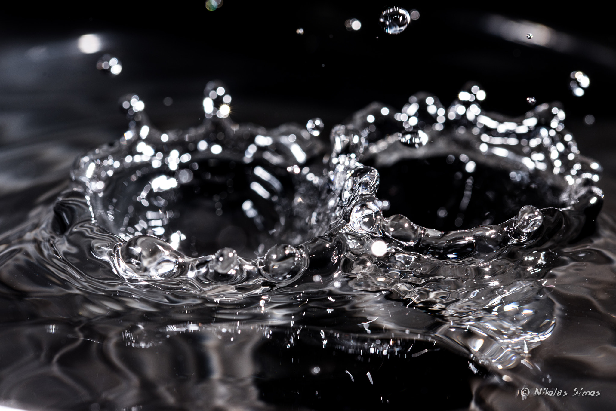 Sigma 105mm F2.8 EX DG OS HSM sample photo. Water like diamonds photography