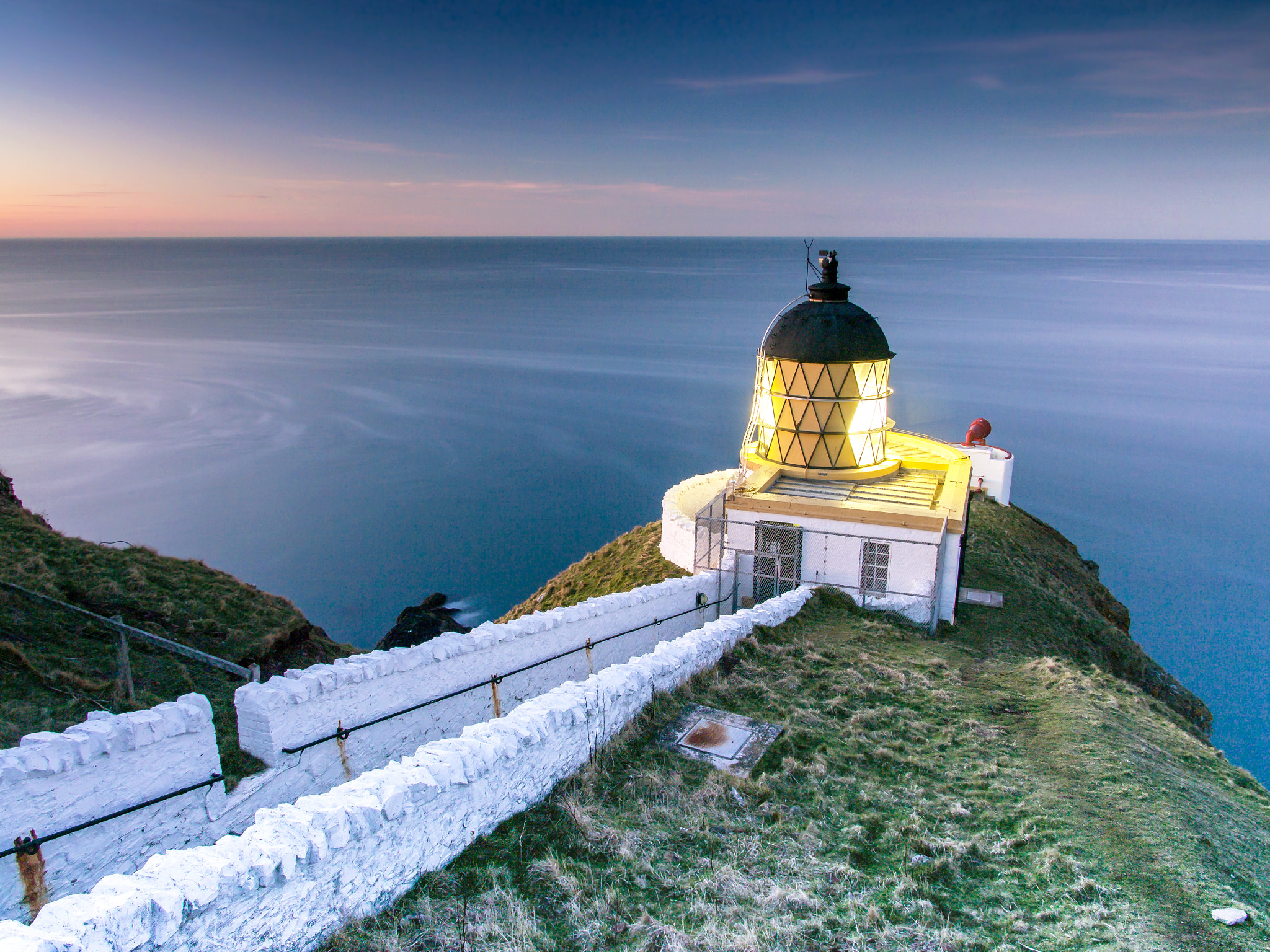 Olympus OM-D E-M5 sample photo. St abbs lighthouse photography