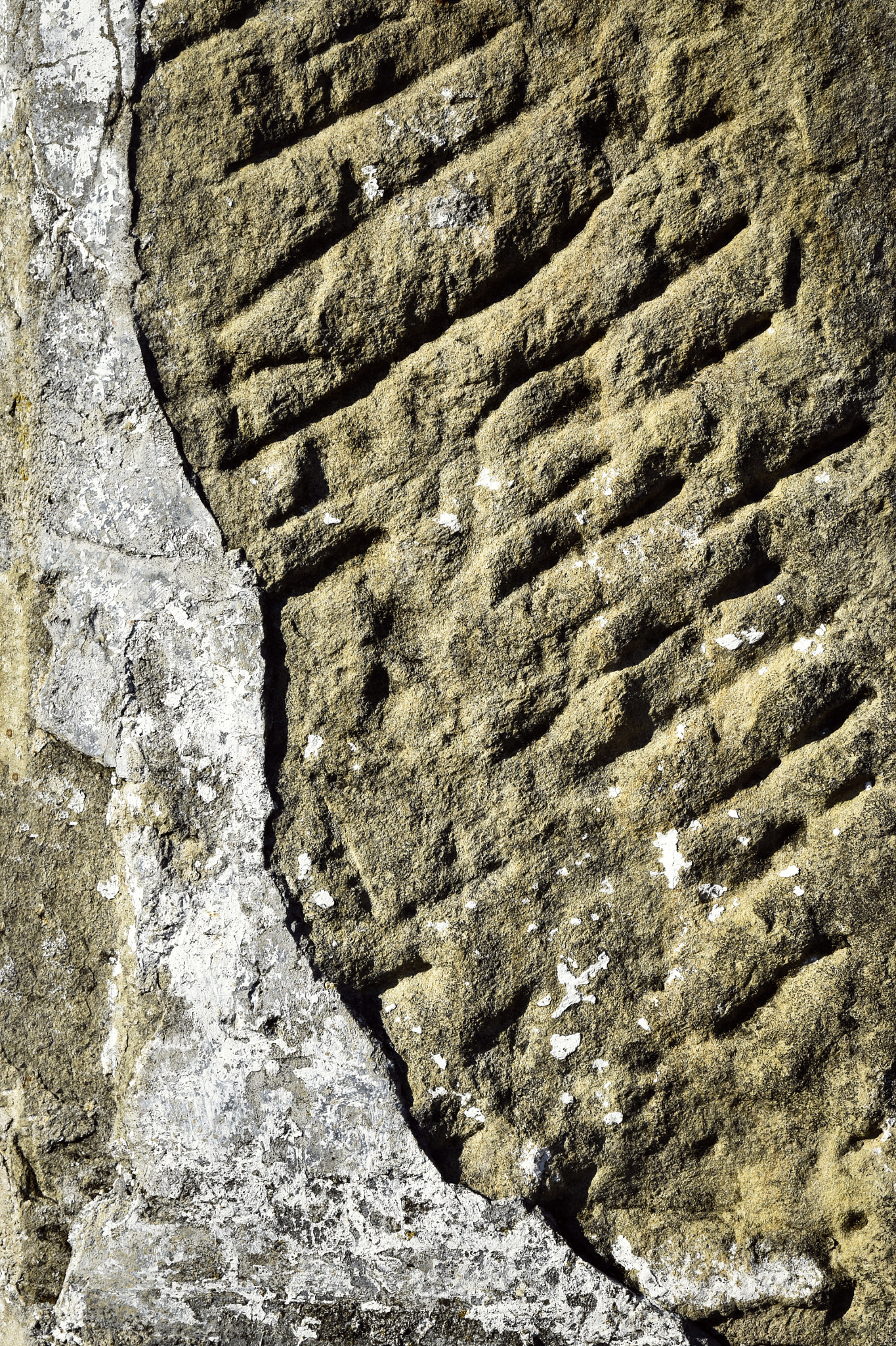Nikon D5500 sample photo. Fall of plaster on a stone wall photography