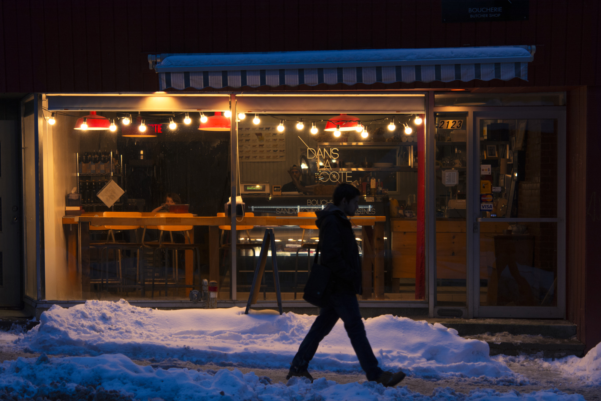 Nikon AF-S Micro-Nikkor 60mm F2.8G ED sample photo. Snow streets of montreal #3 photography