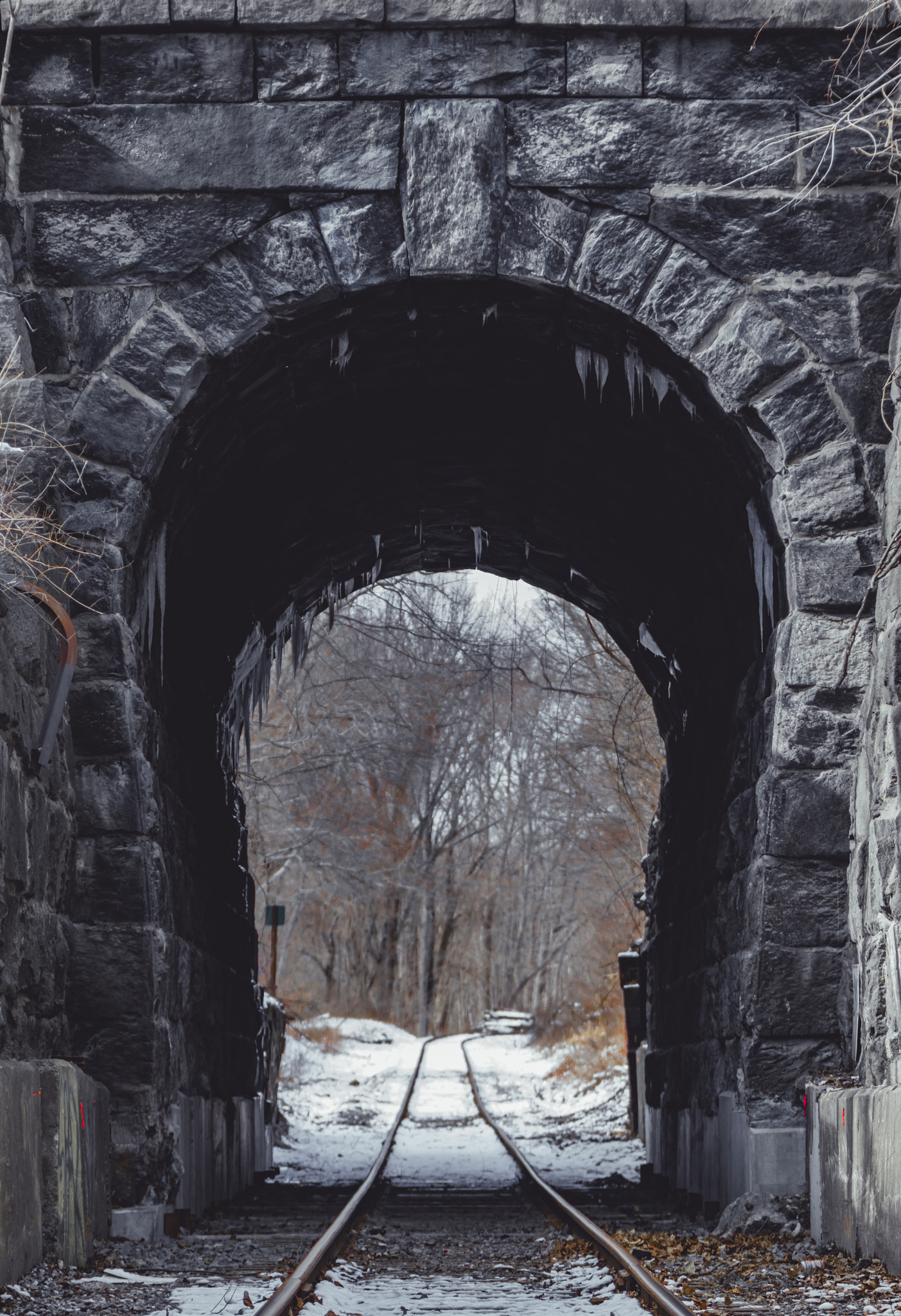 Canon EF 70-200mm F2.8L IS USM sample photo. Indian leap train tunnel photography