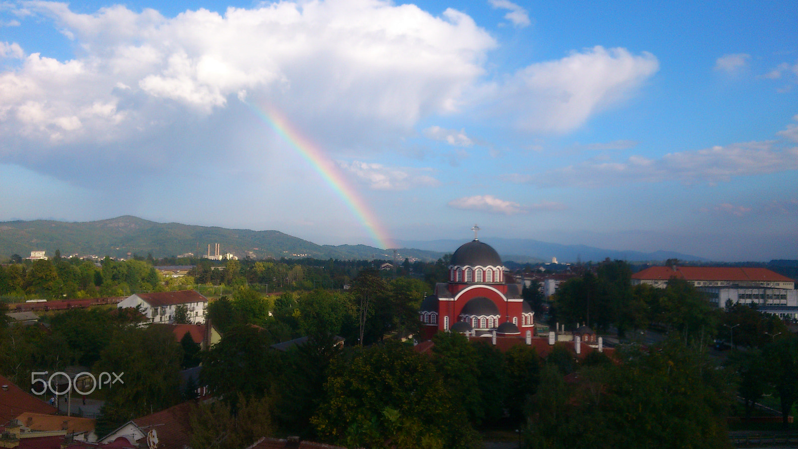 Sony Ericsson Xperia arc S sample photo. Rainbow photography